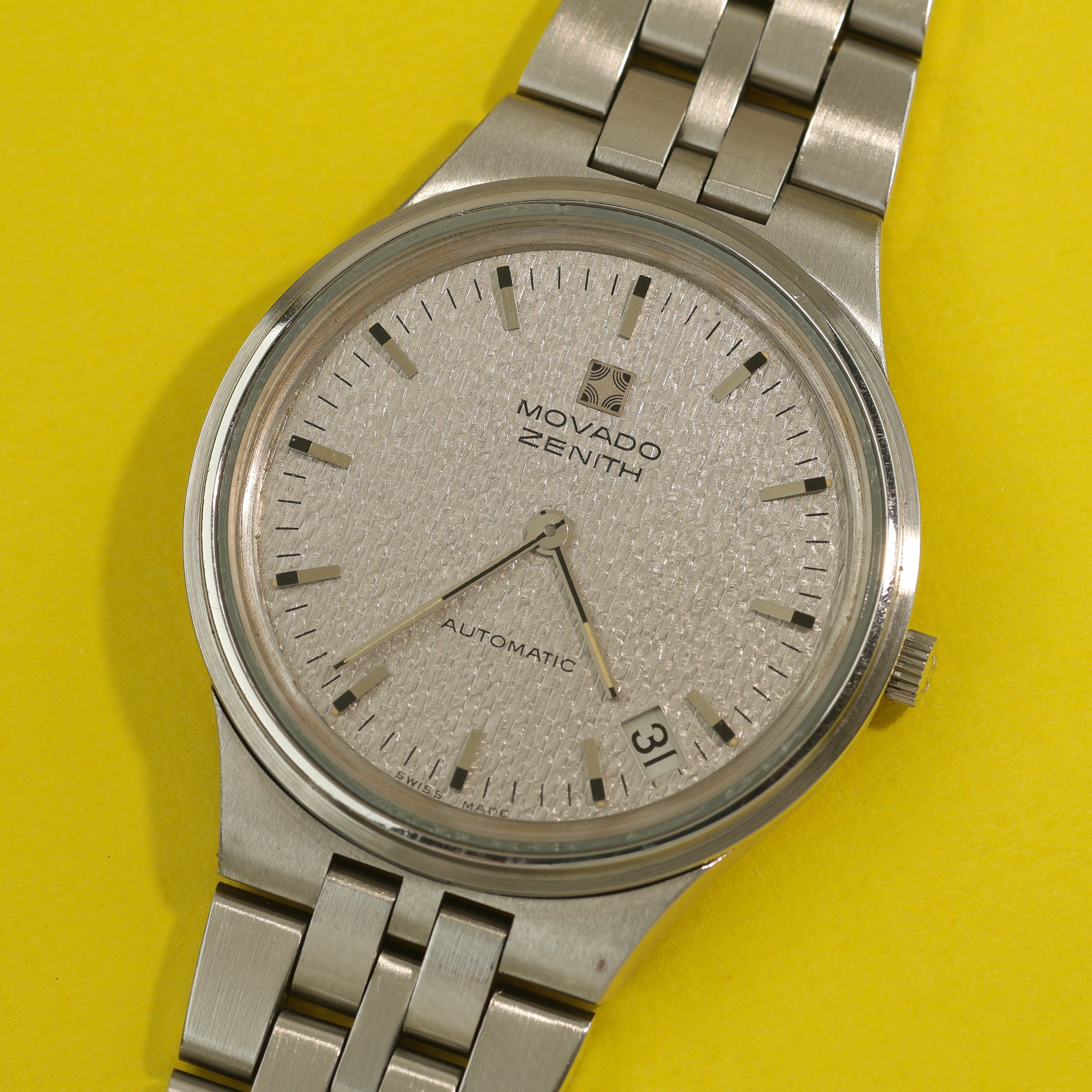 Zenith Movado Cal. 10.1 Microrotor Silver Dial