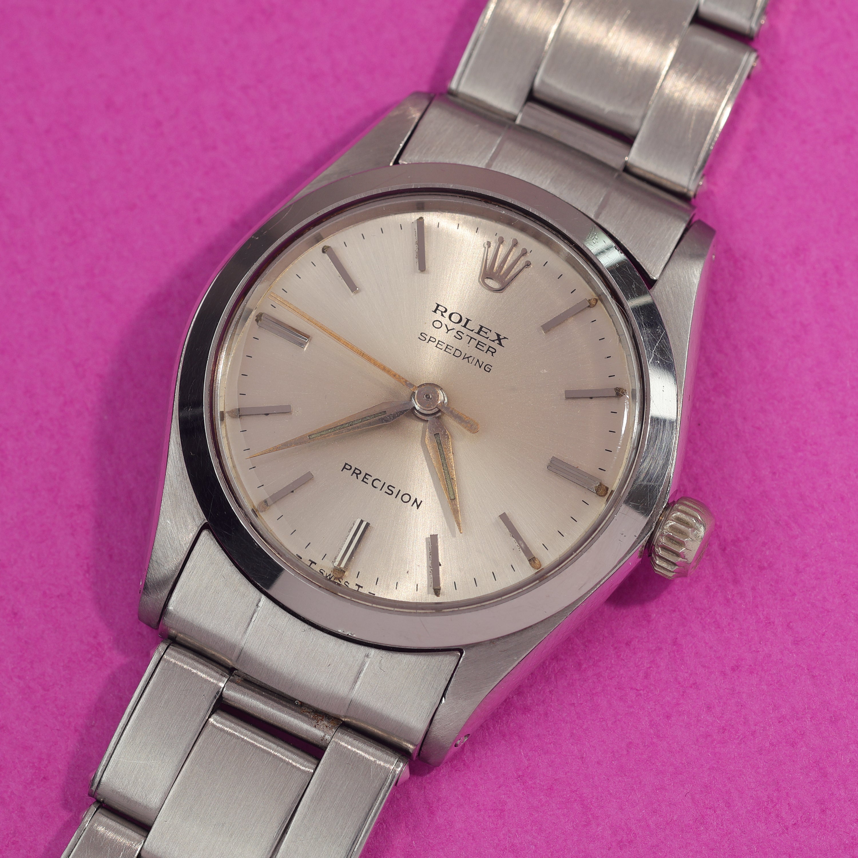 Rolex Speedking Ref. 6430 Silver Dial