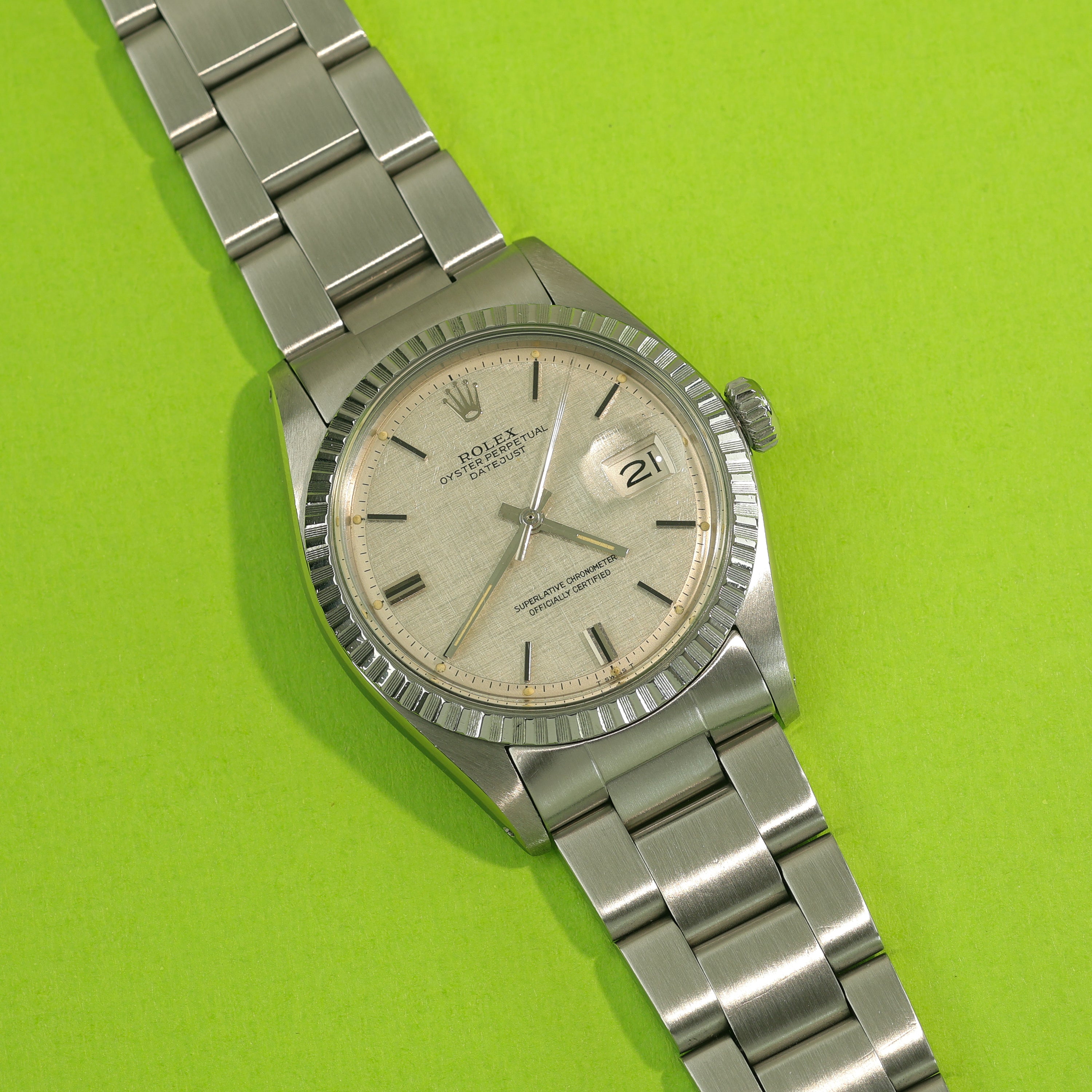 Rolex Datejust Ref. 1603 Linen Dial