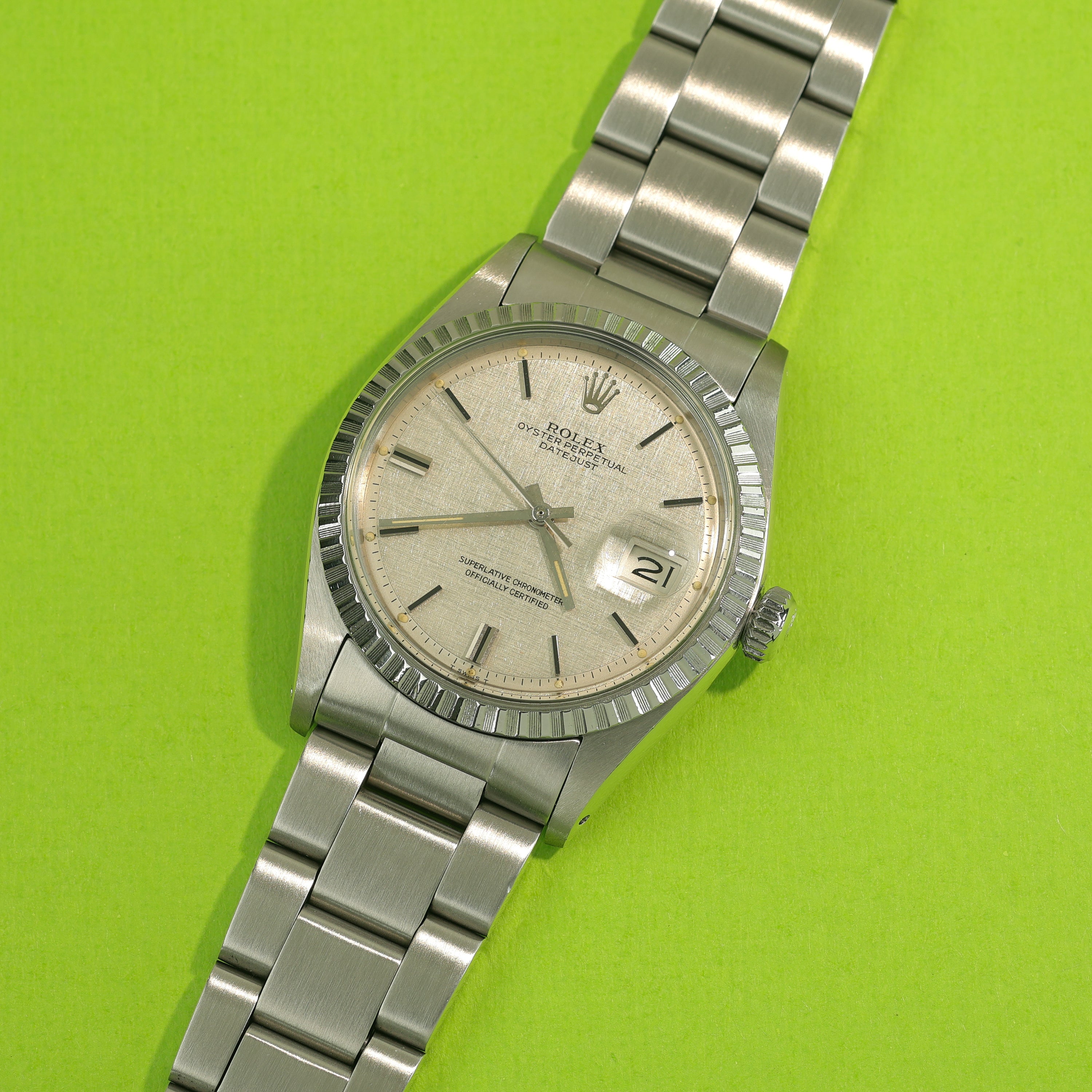 Rolex Datejust Ref. 1603 Linen Dial