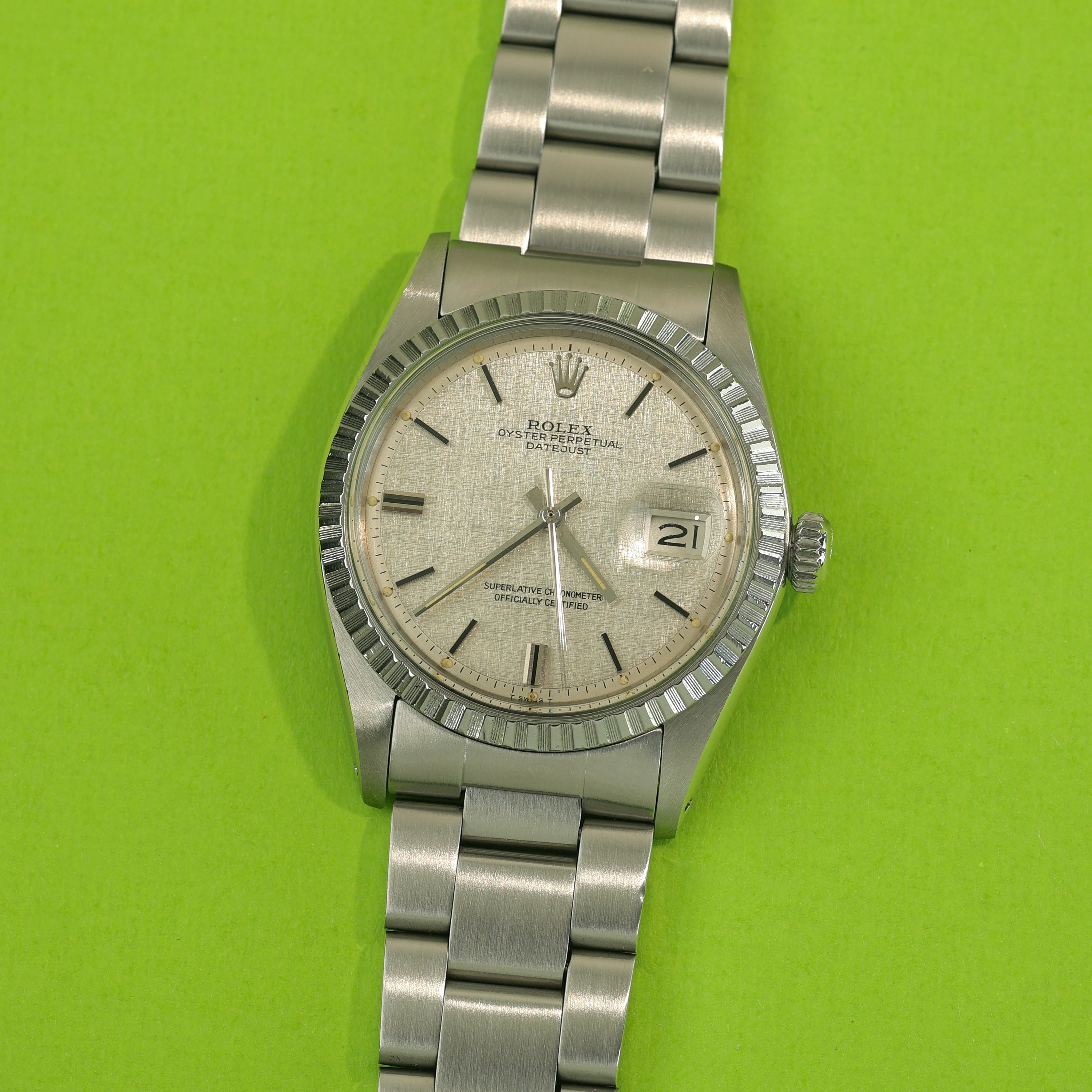 Rolex Datejust Ref. 1603 Linen Dial