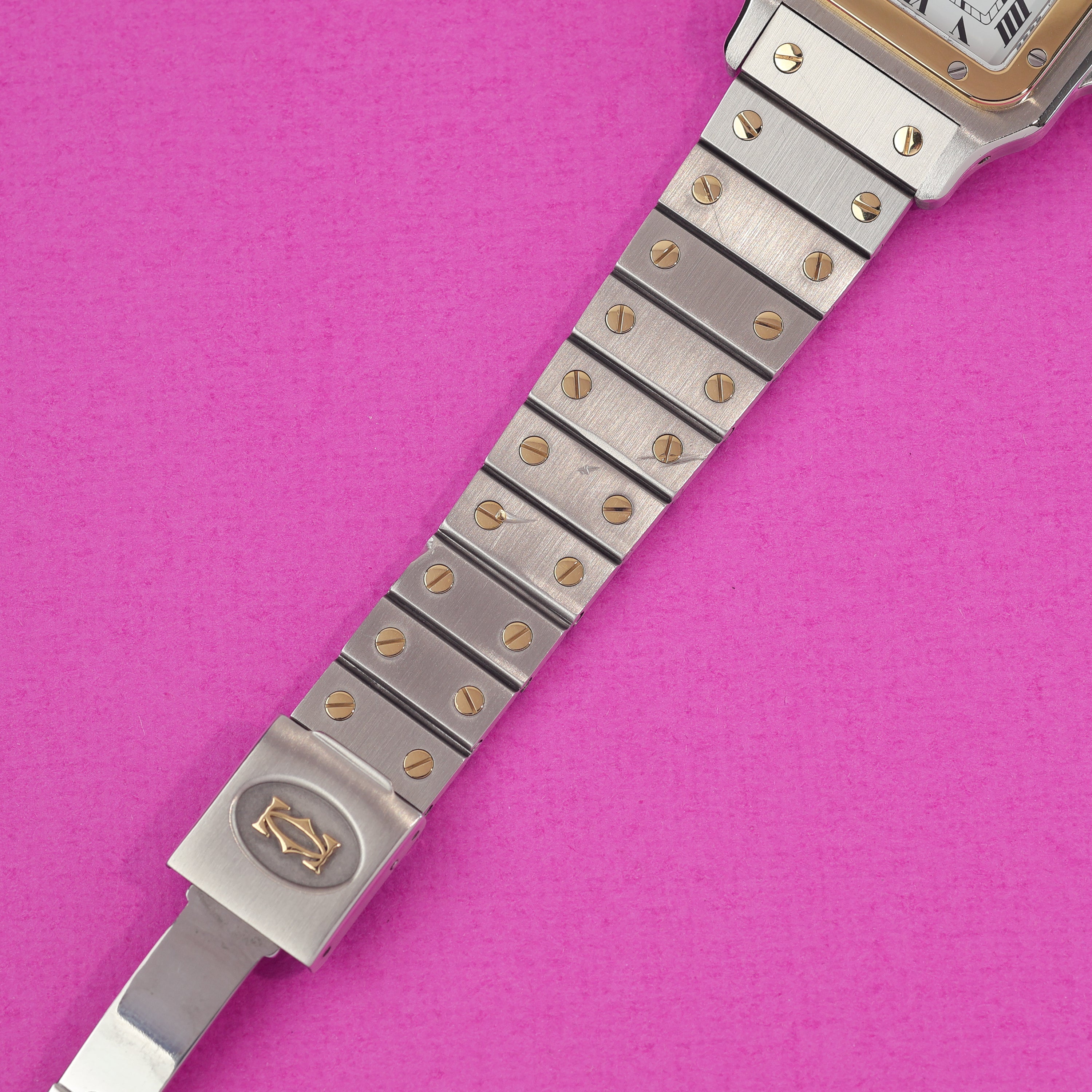 Cartier Santos Ref. 2961 Steel and Gold Box and Papers