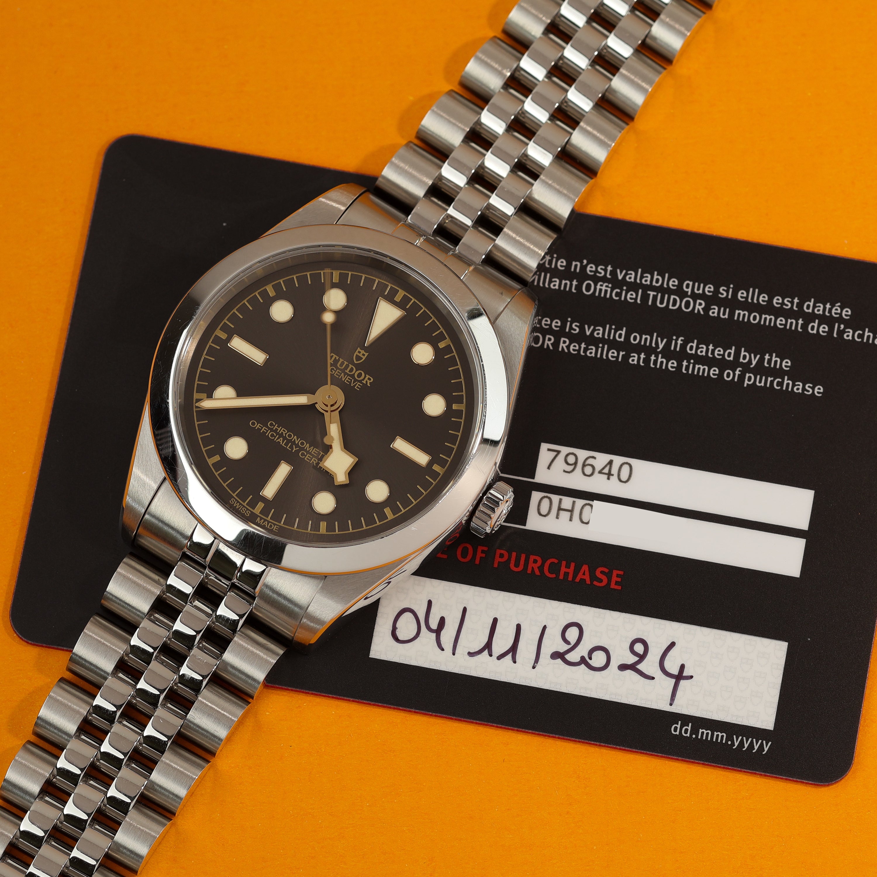 Tudor Black Bay 36 Ref. 79640 Grey Dial Box and Papers