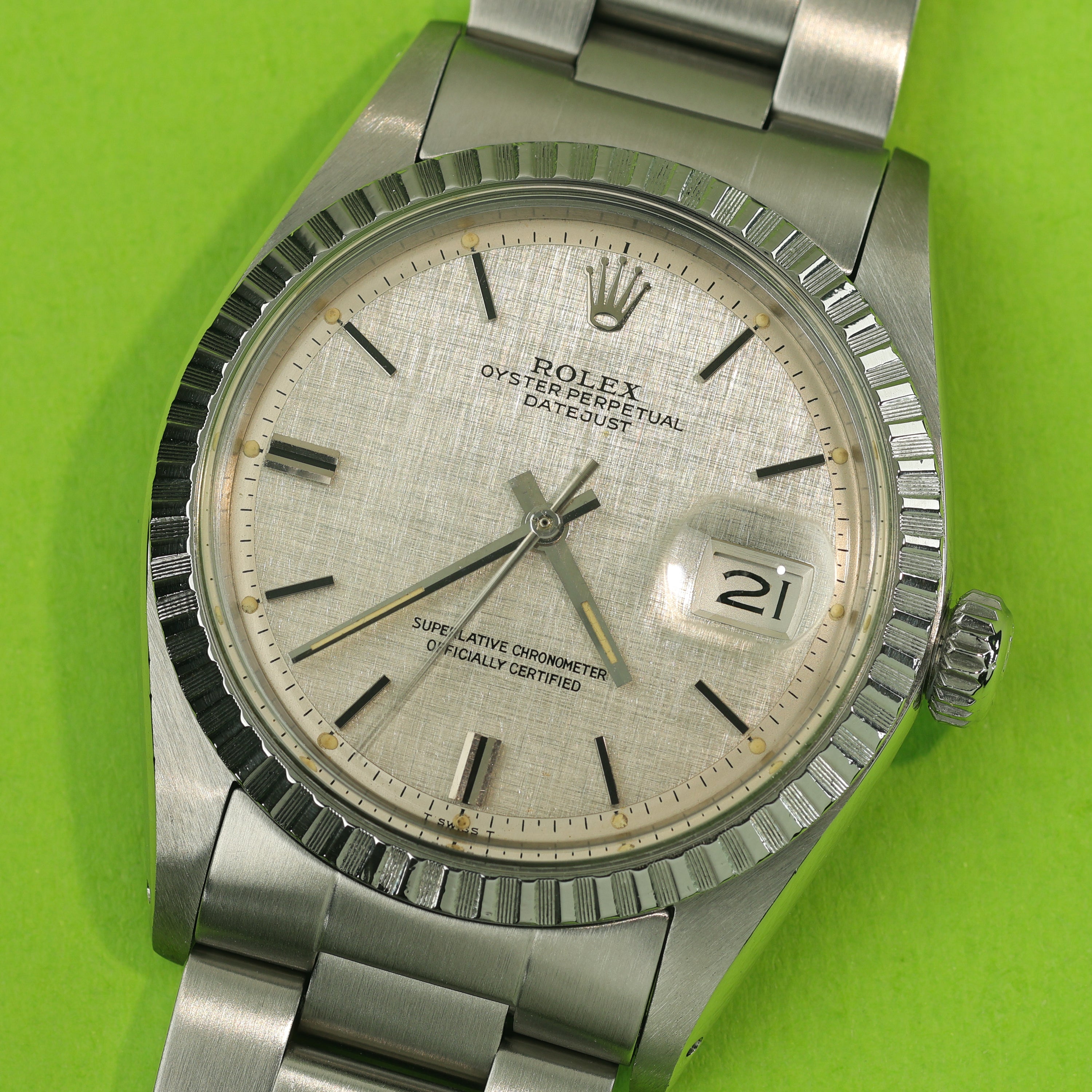 Rolex Datejust Ref. 1603 Linen Dial