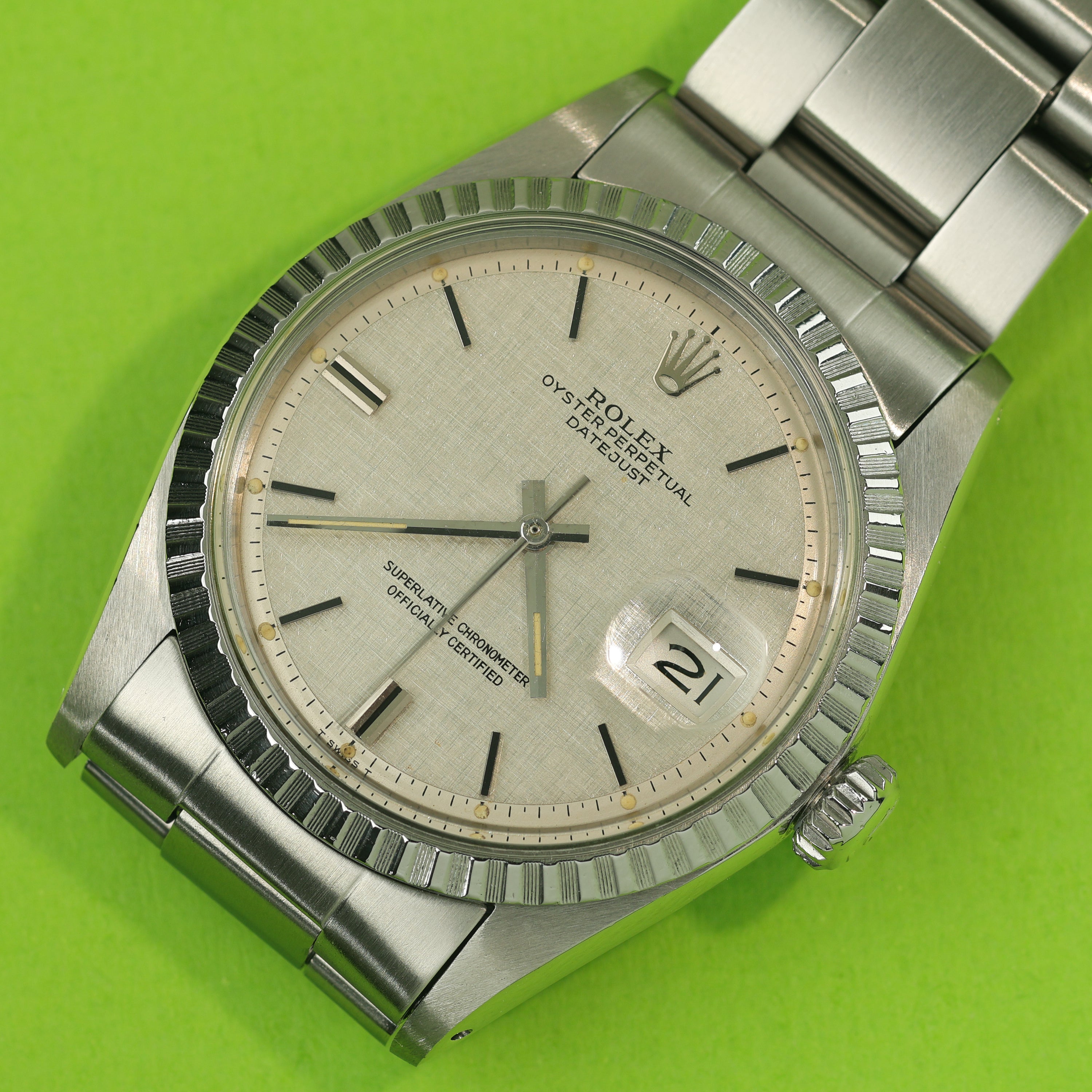Rolex Datejust Ref. 1603 Linen Dial