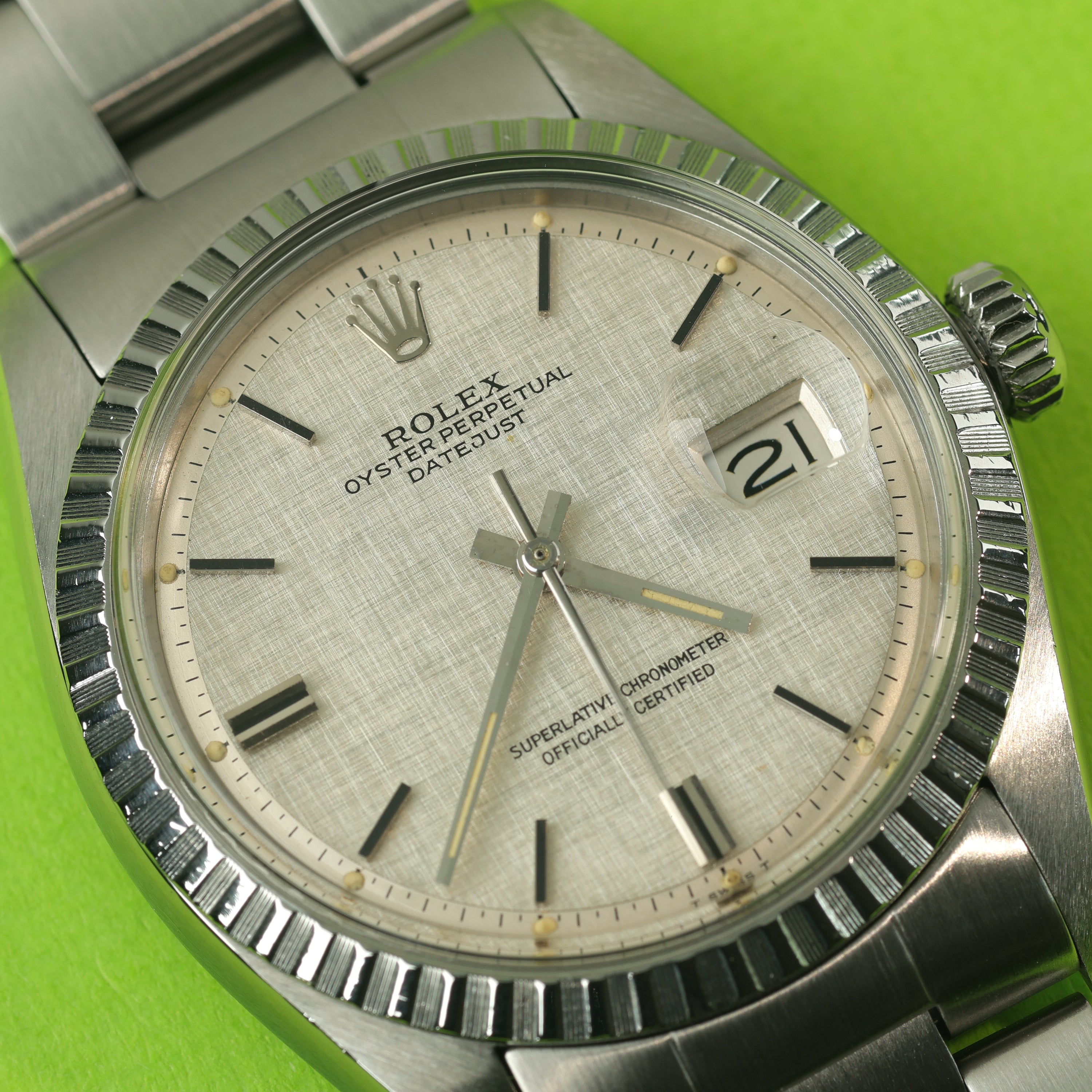 Rolex Datejust Ref. 1603 Linen Dial