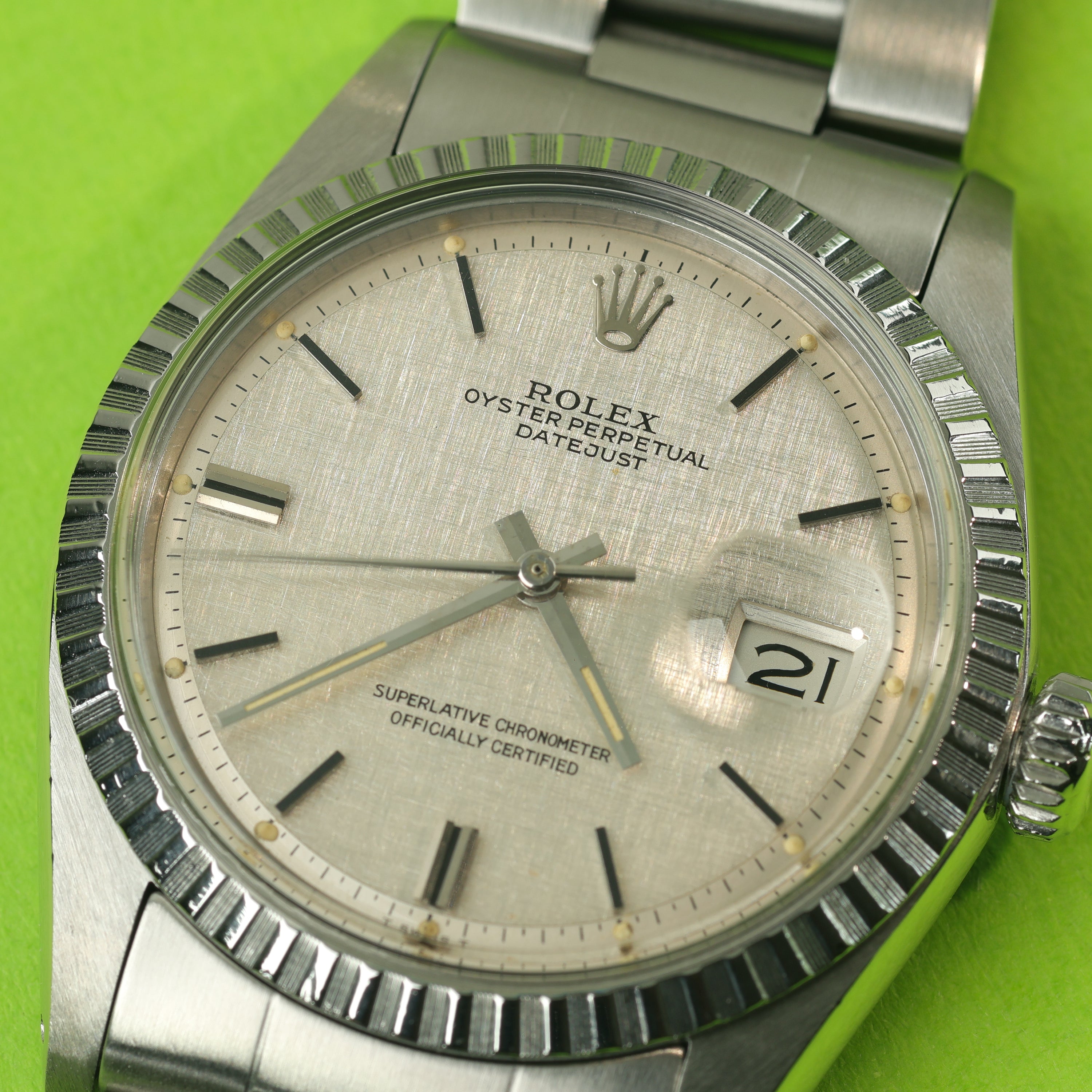 Rolex Datejust Ref. 1603 Linen Dial
