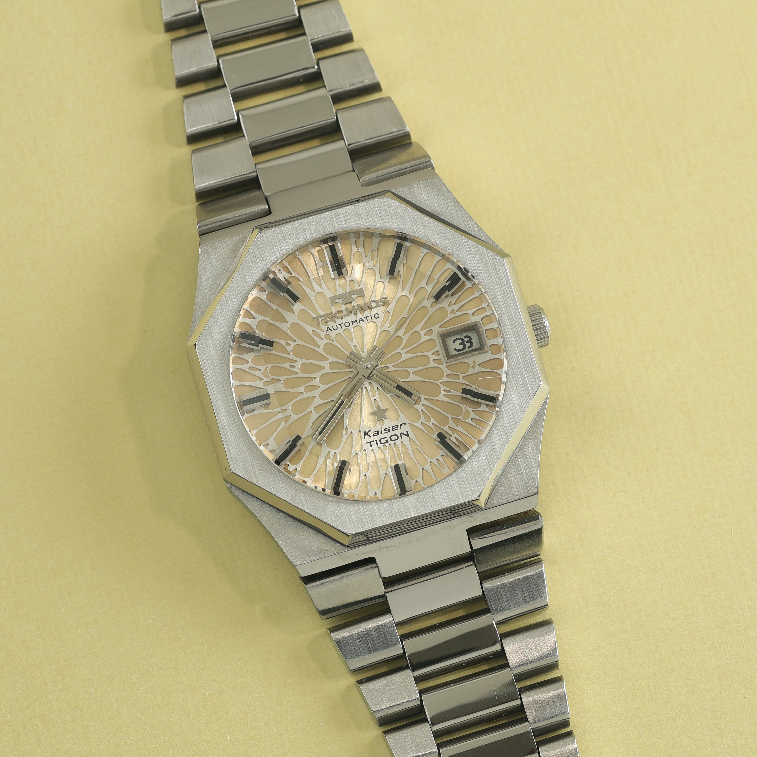 Technos Kaiser Tigon Cream Dial