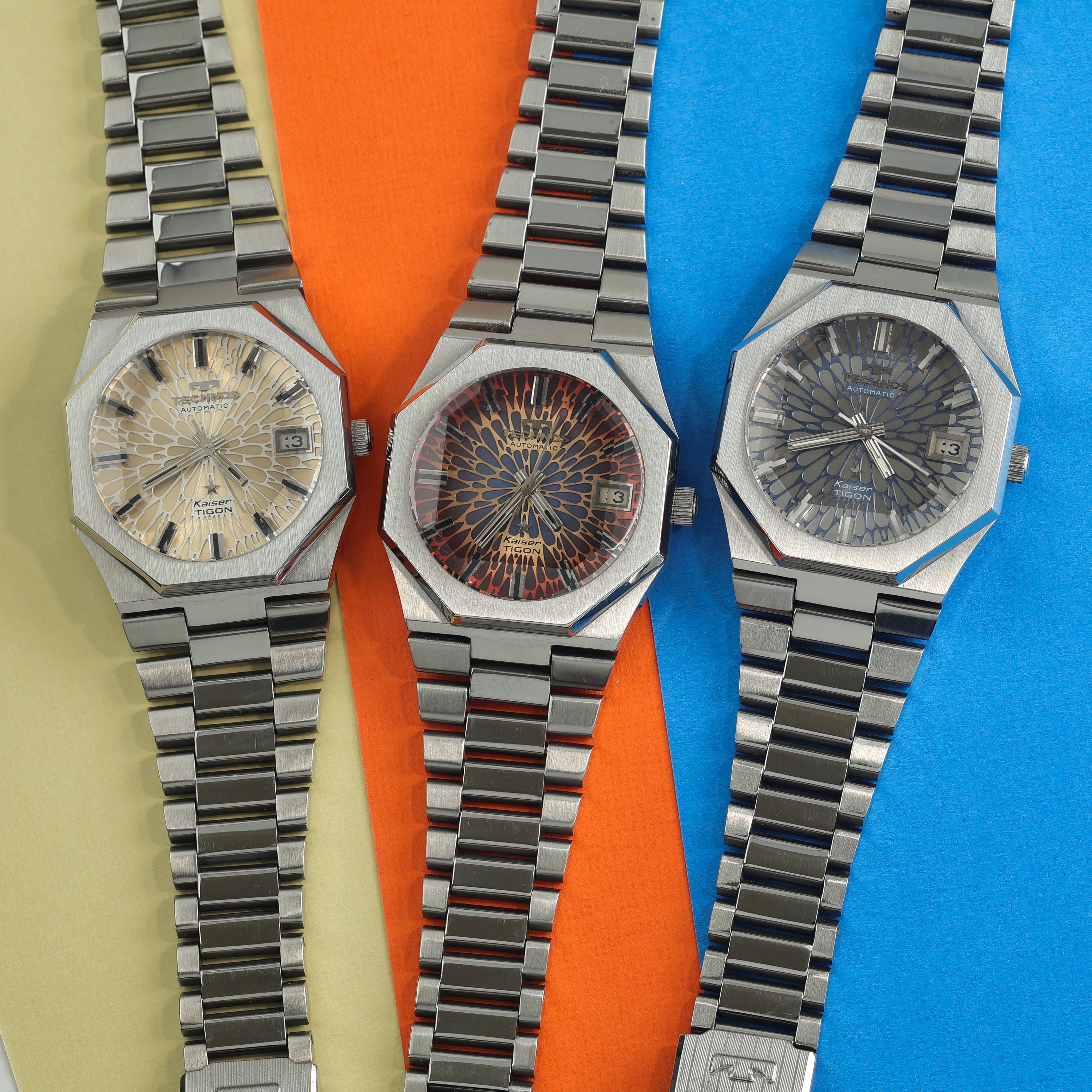 Technos Kaiser Tigon Lava Orange Dial