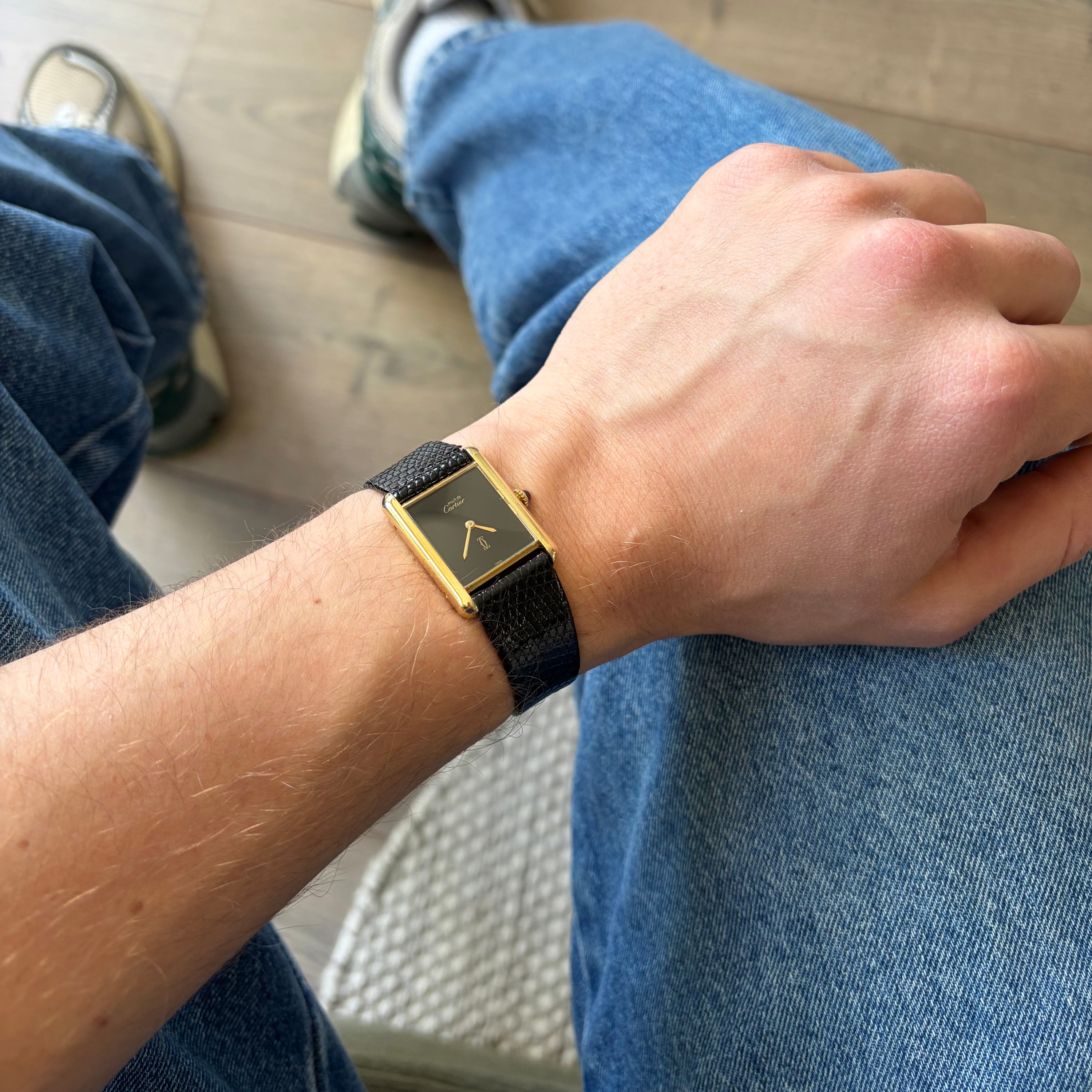 Cartier Tank Must Large Black Dial