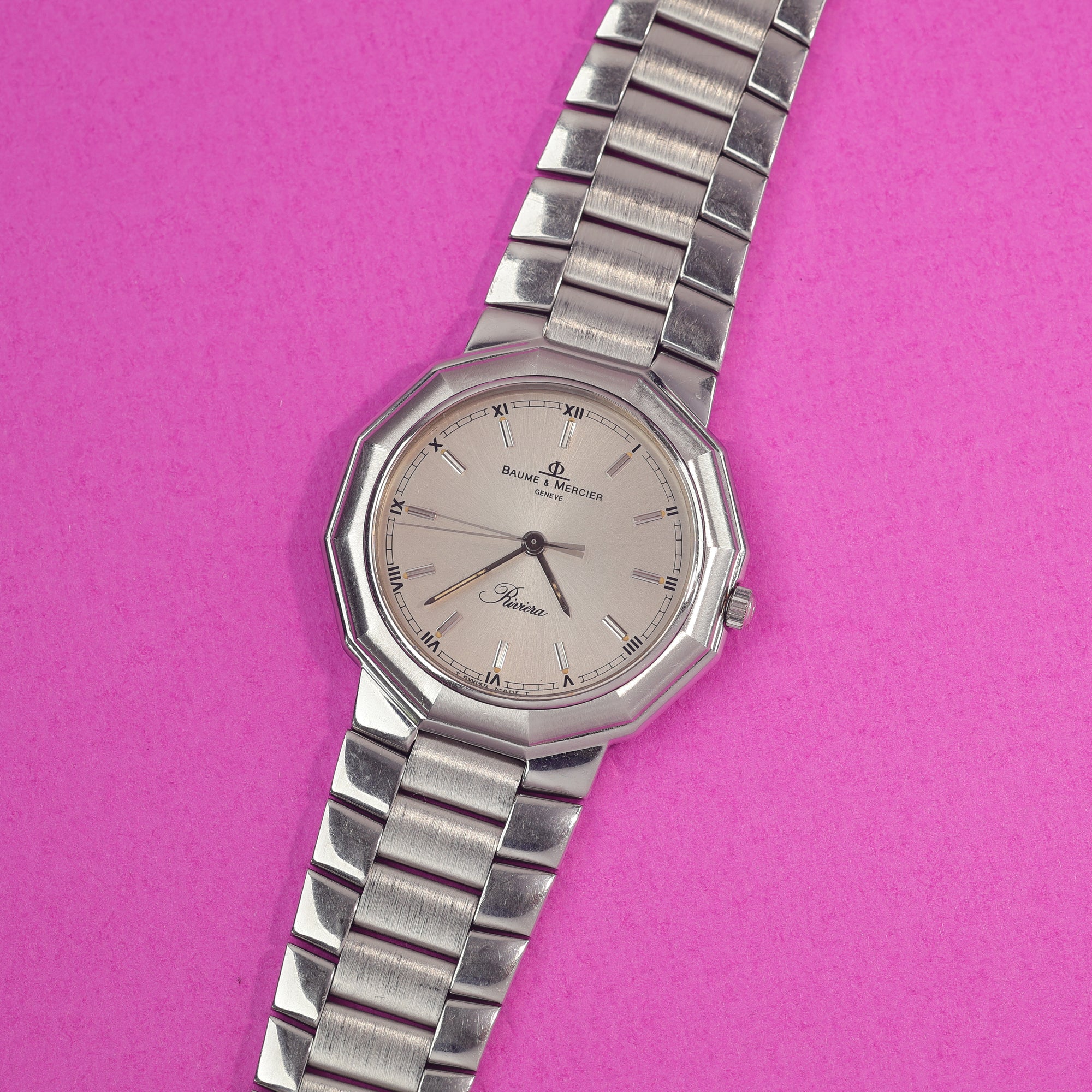 Baume & Mercier Riviera Ref. 5131 No-Date Silver Dial