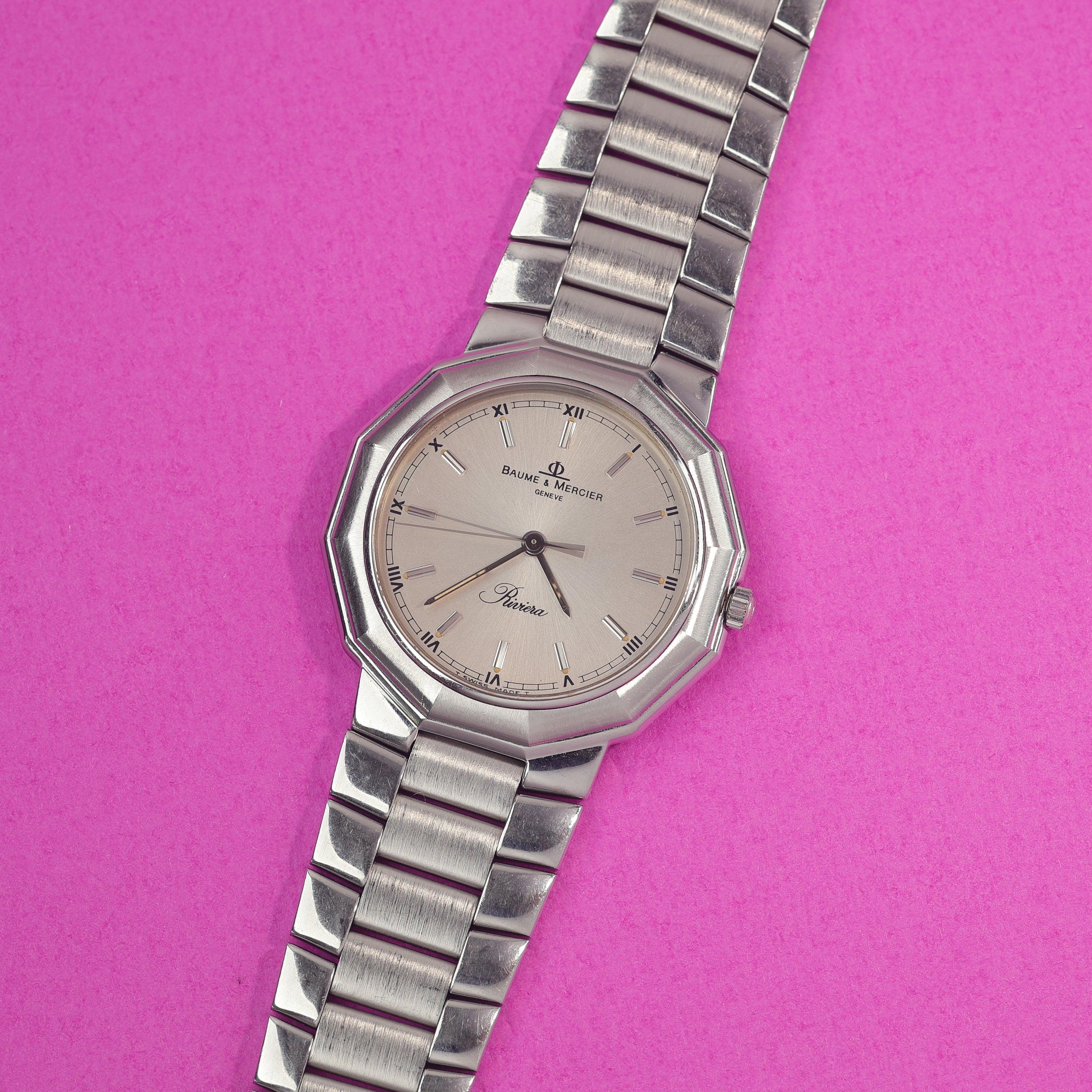 Baume & Mercier Riviera Ref. 5131 No-Date Silver Dial