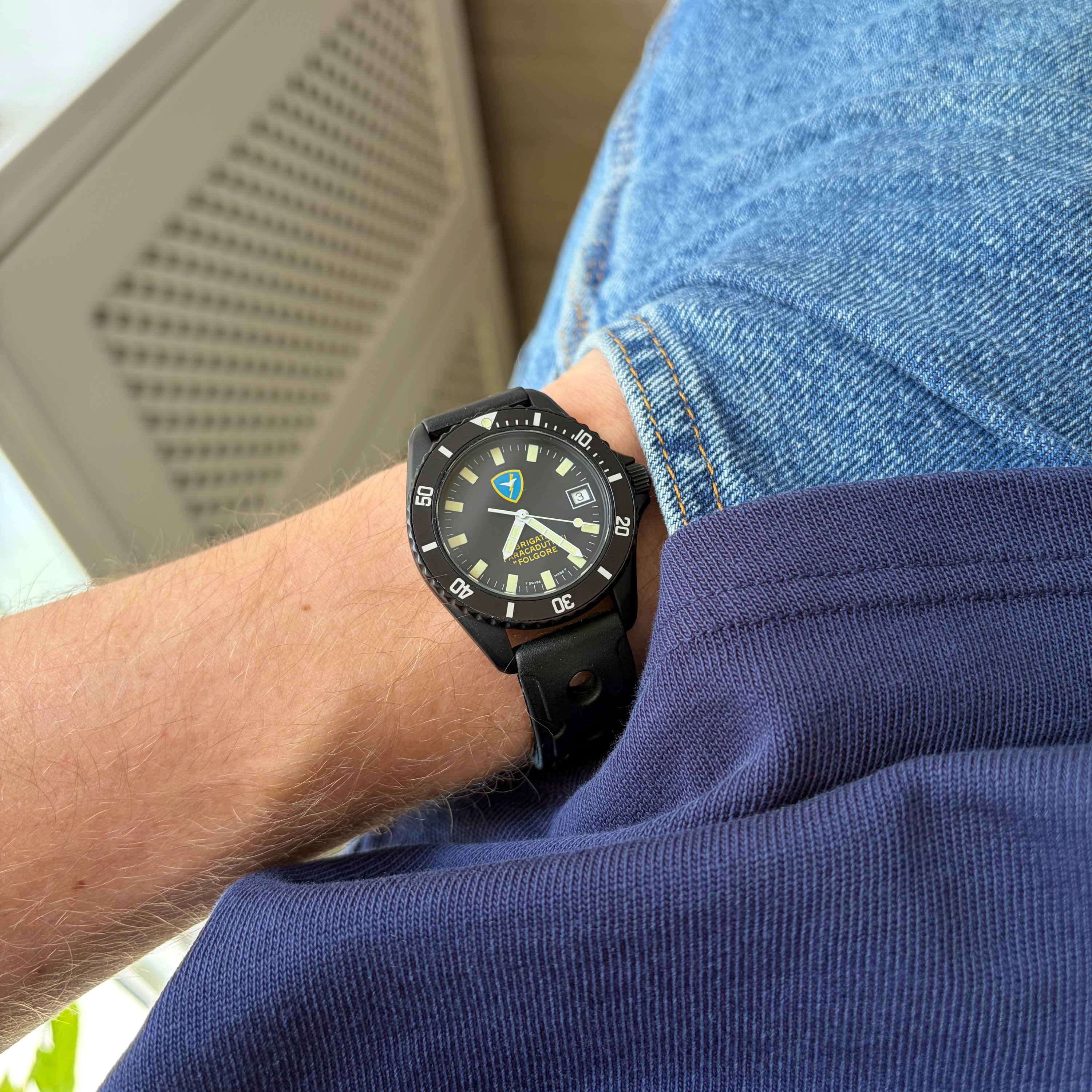 DPW Brigata Paracadutisti "Folgore" Italian Military Watch Black PVD