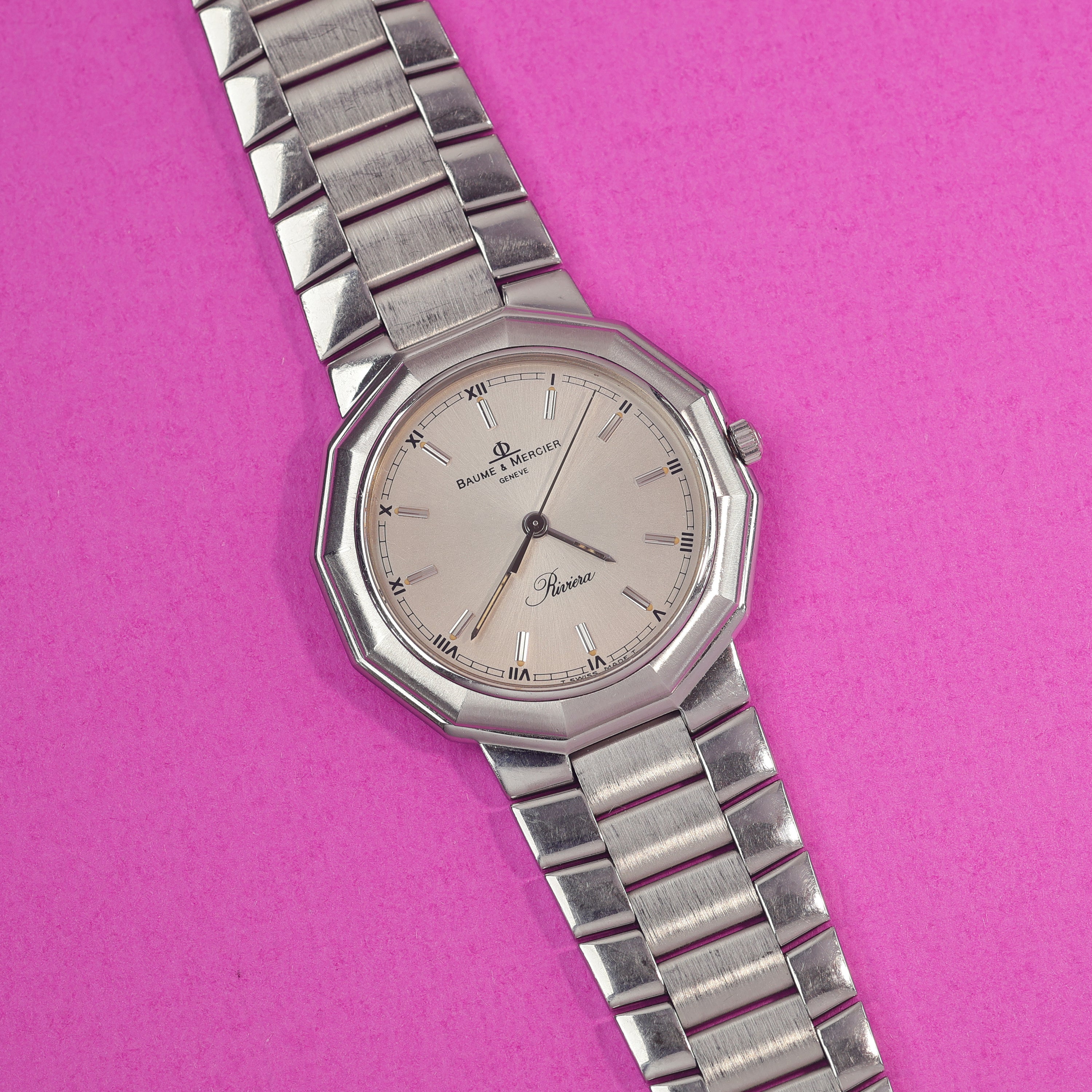 Baume & Mercier Riviera Ref. 5131 No-Date Silver Dial