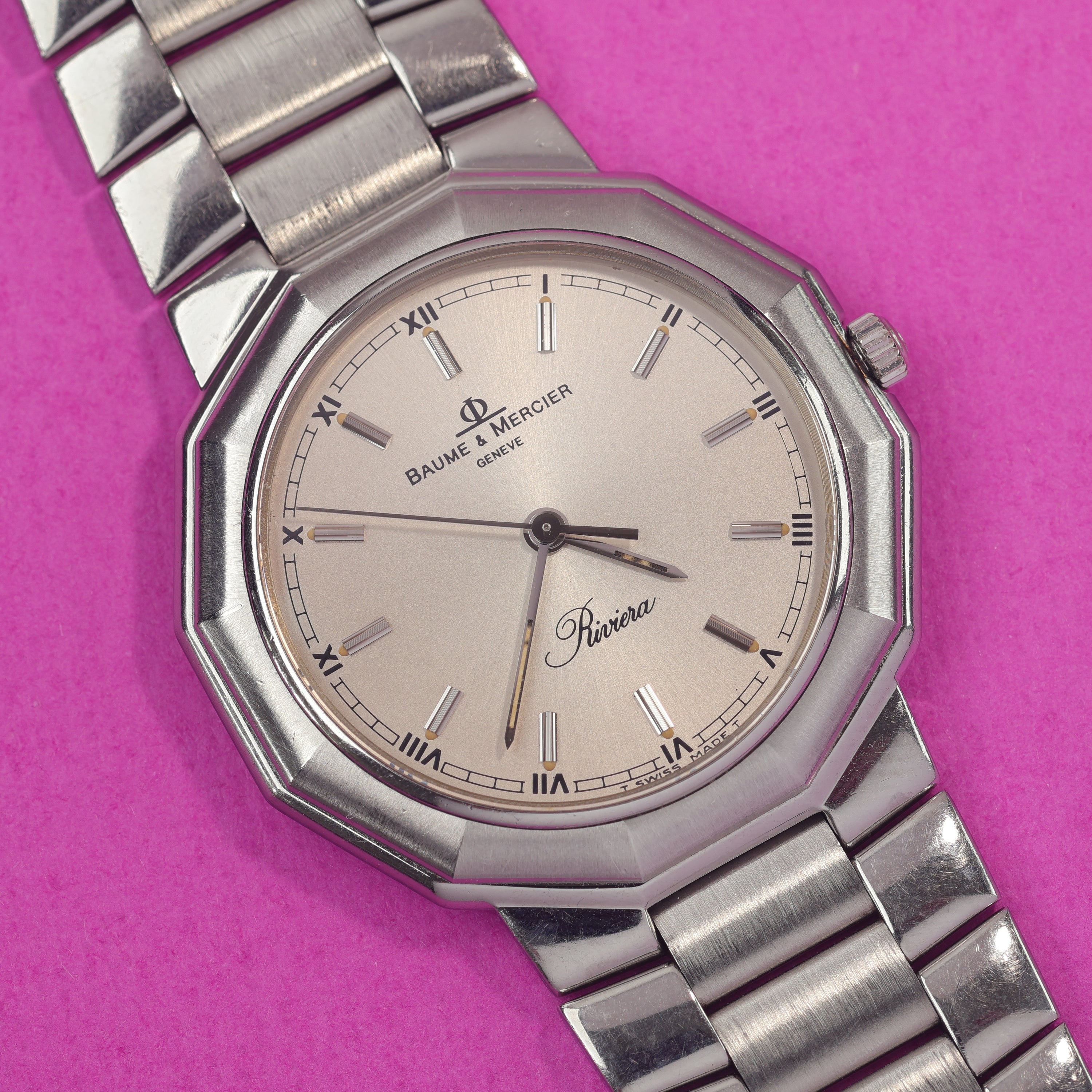 Baume & Mercier Riviera Ref. 5131 No-Date Silver Dial