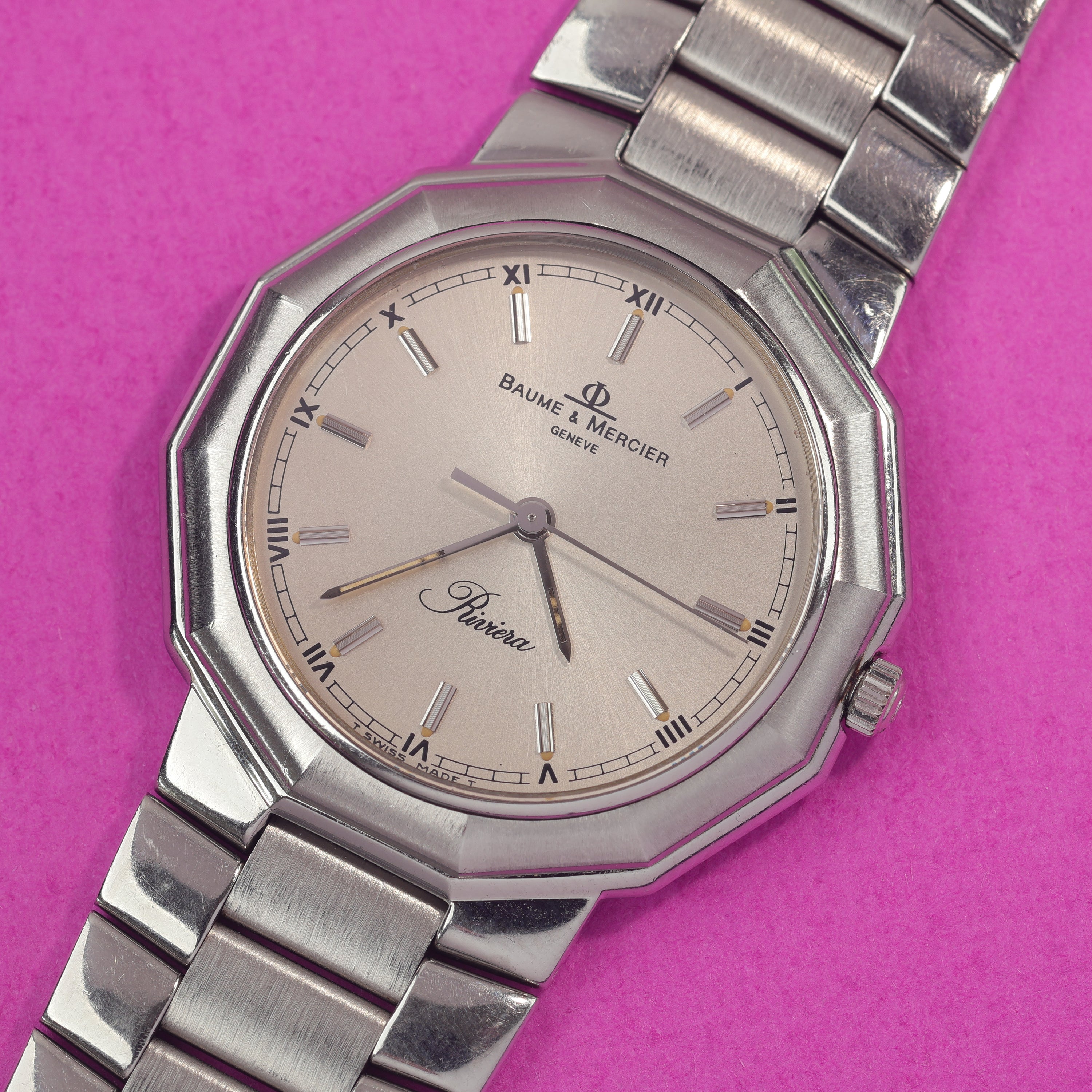 Baume & Mercier Riviera Ref. 5131 No-Date Silver Dial