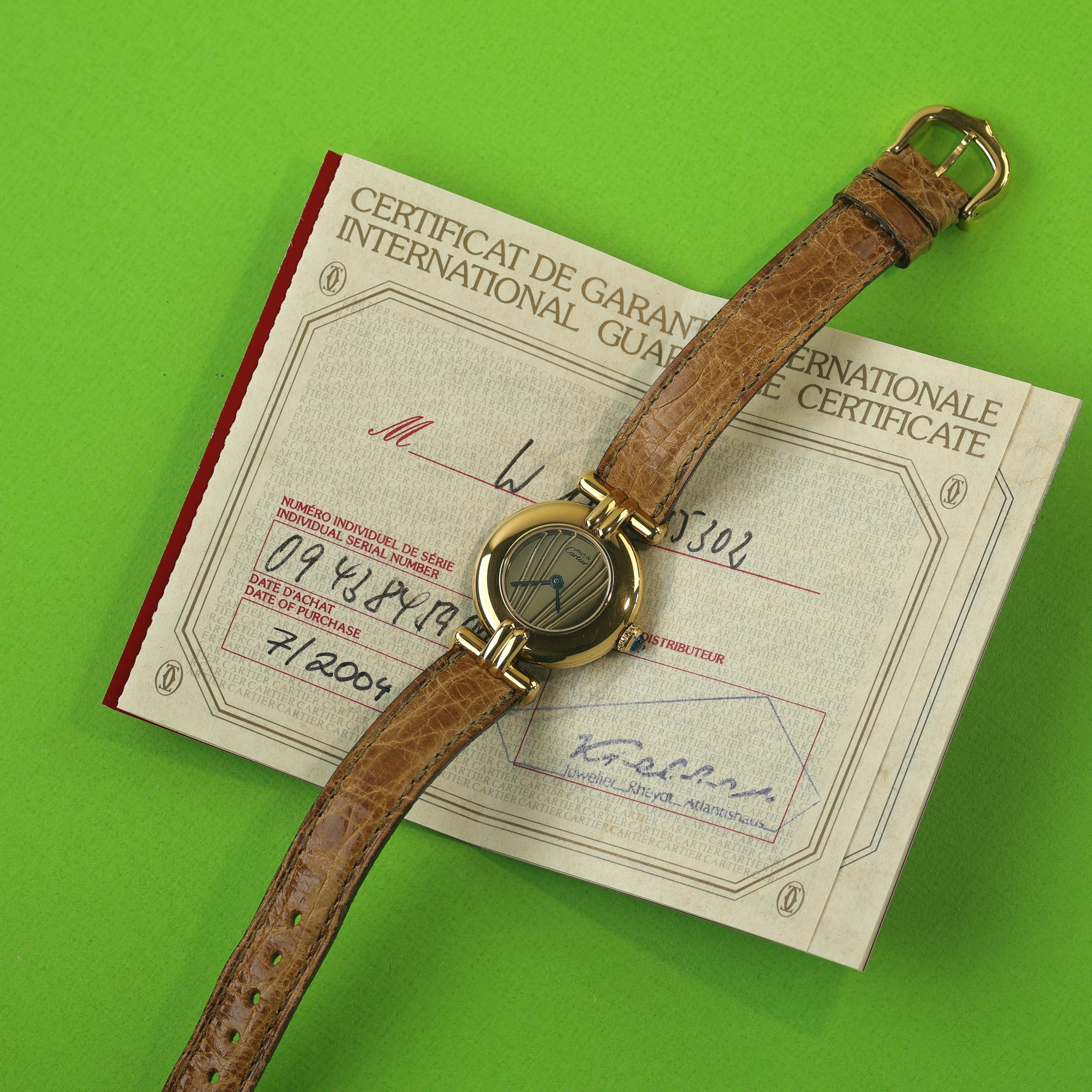 Cartier Must Colisée Ref. 590002 Box and Papers