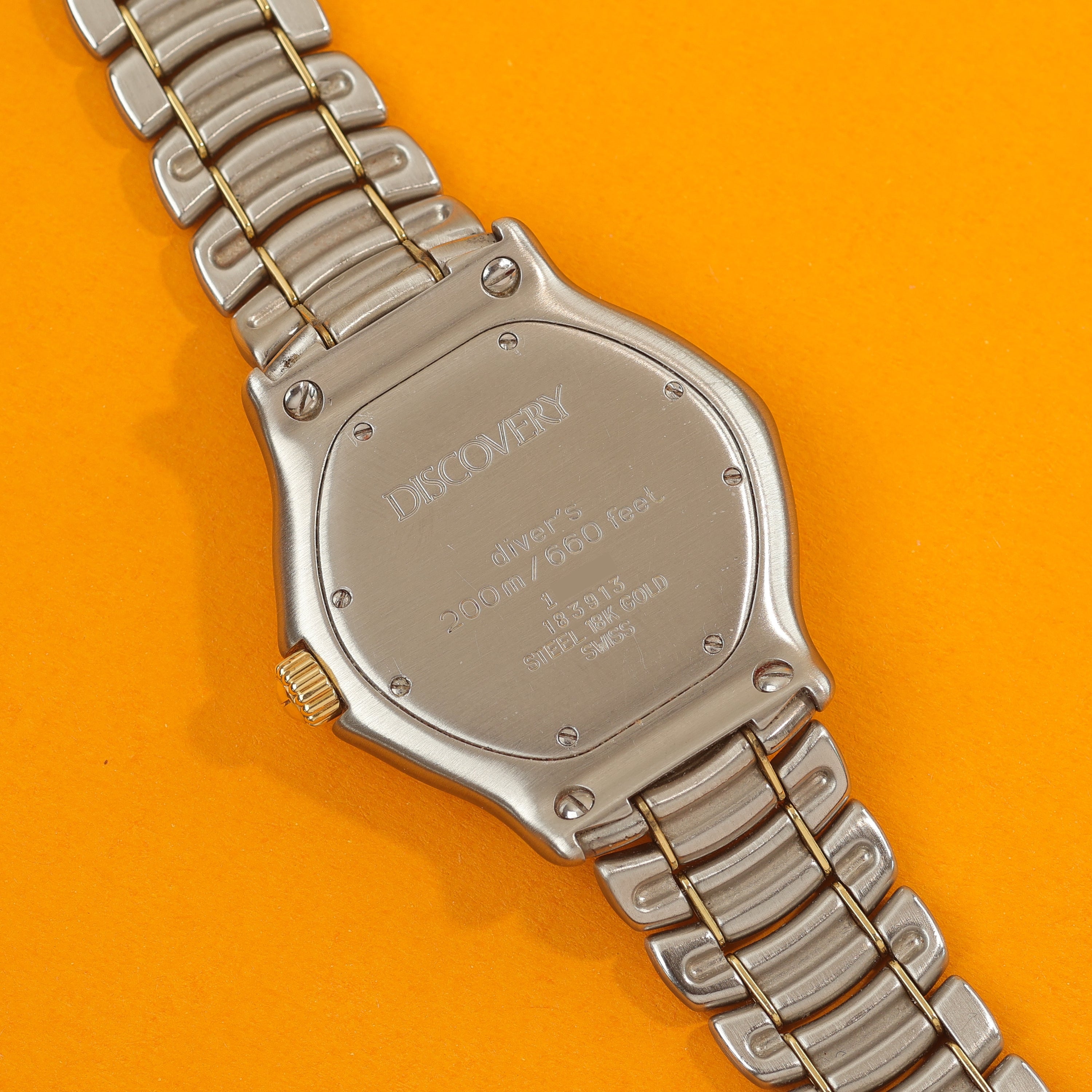 Ebel Discovery Ref. 183913 Steel and Gold White Dial
