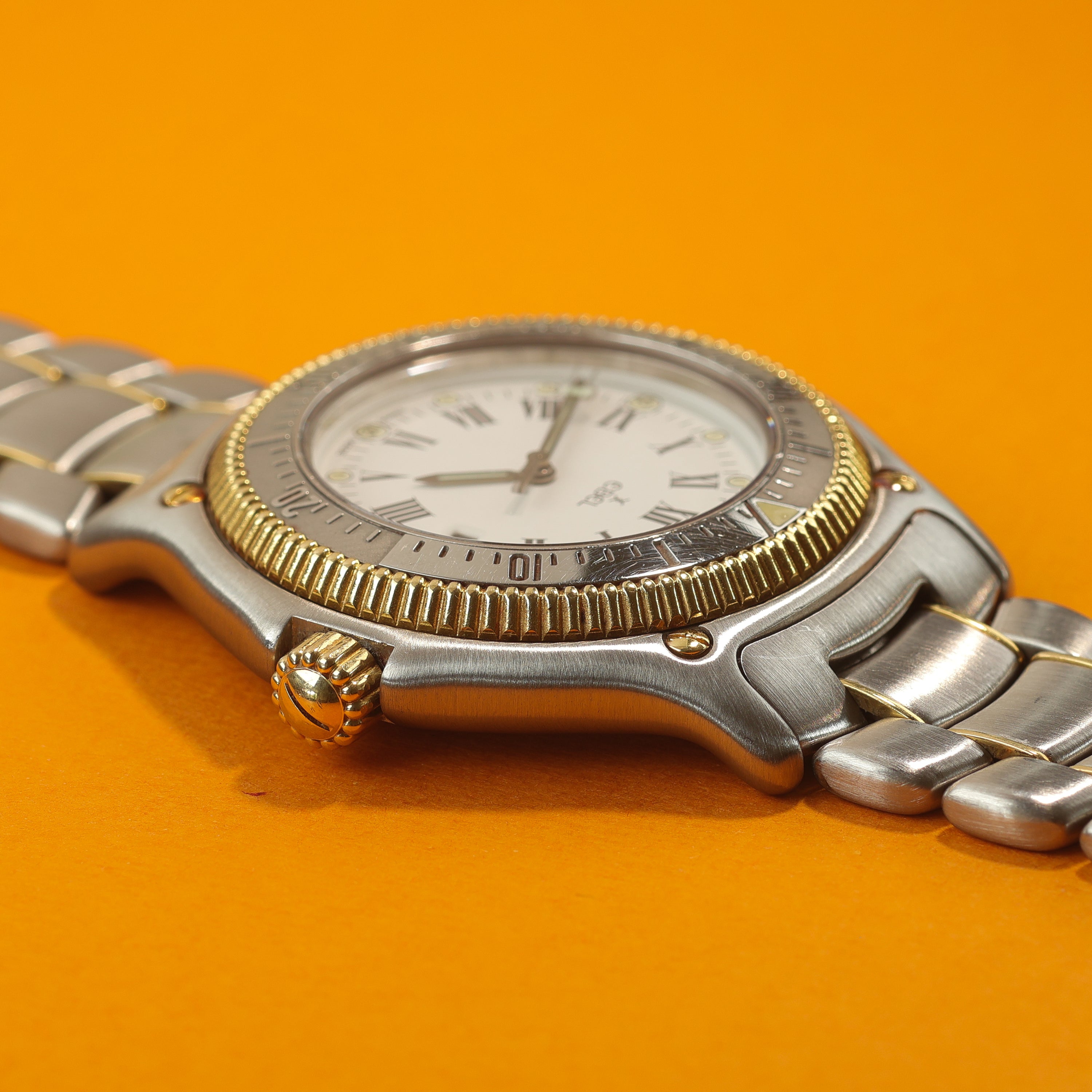 Ebel Discovery Ref. 183913 Steel and Gold White Dial