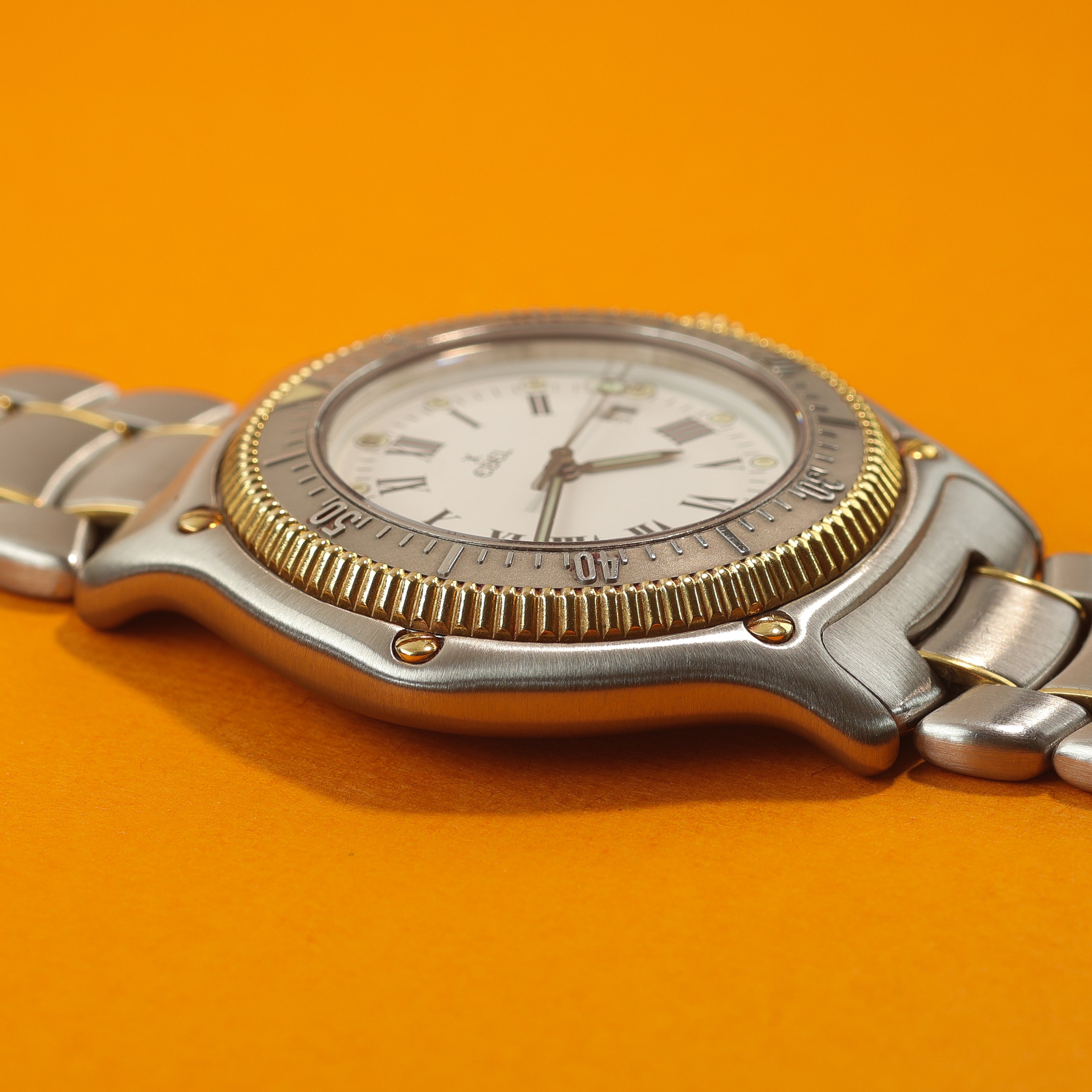 Ebel Discovery Ref. 183913 Steel and Gold White Dial