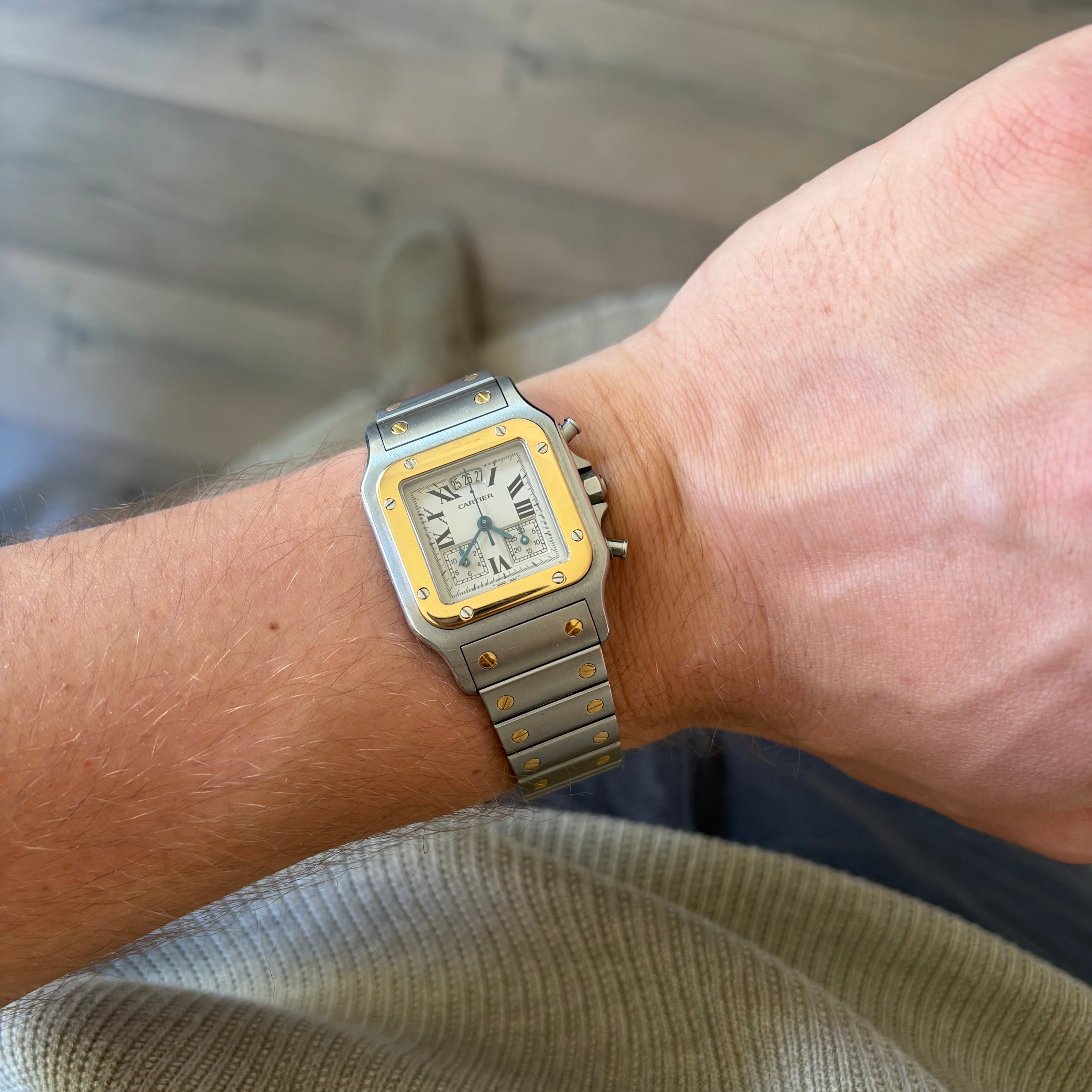 Cartier Santos Chronoflex Ref. 2425 Steel and Gold