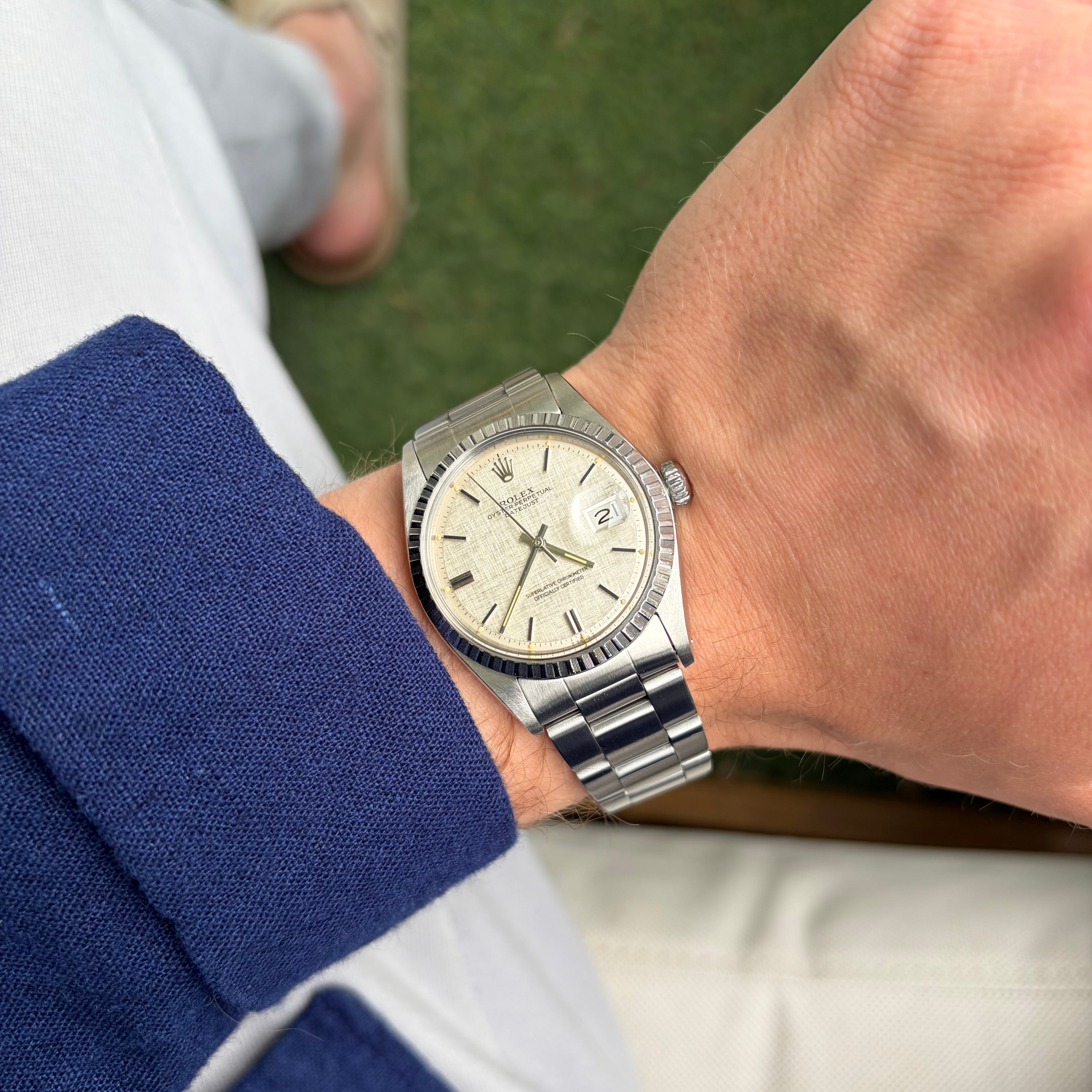 Rolex Datejust Ref. 1603 Linen Dial