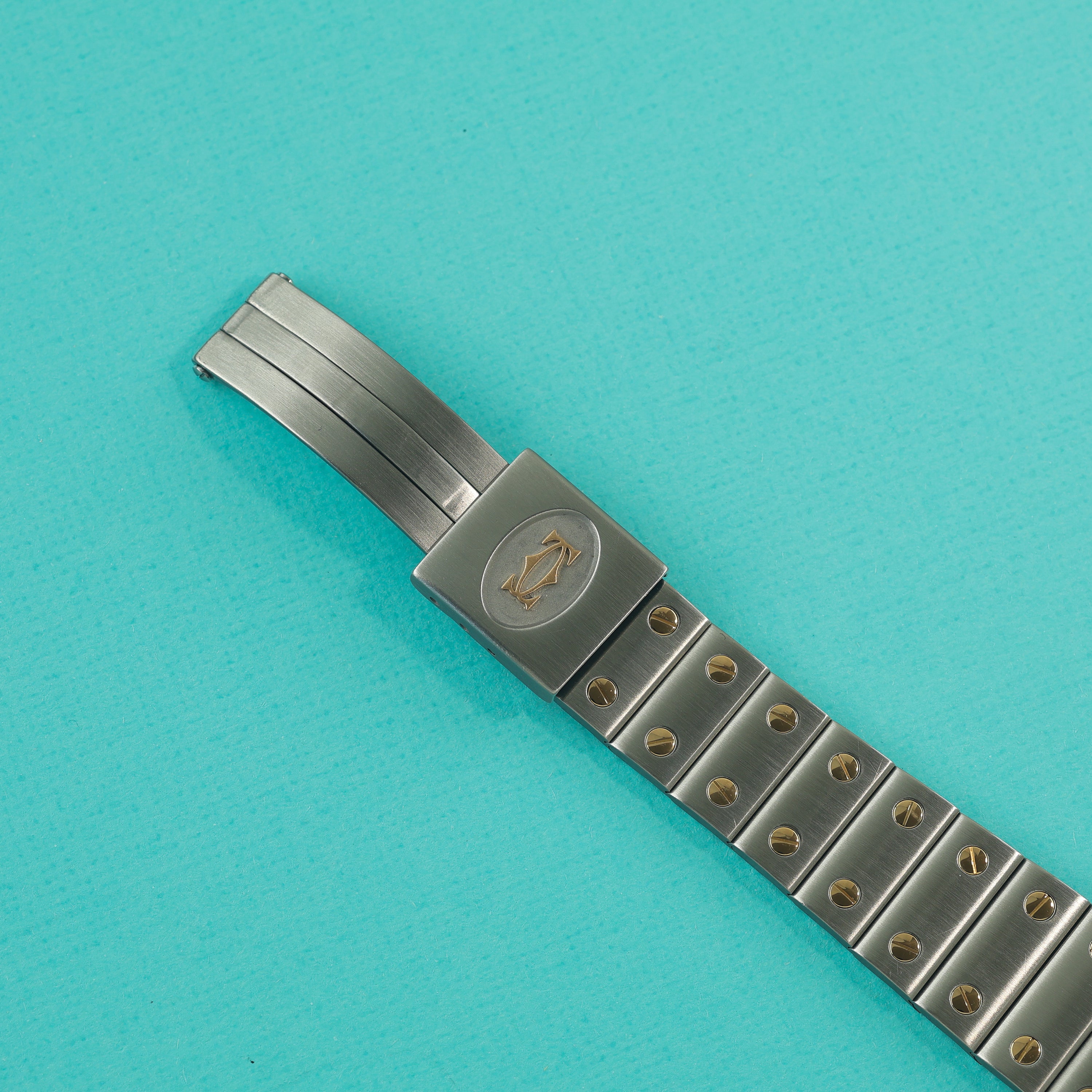 Cartier Santos Ref. 187901 Steel Gold Slate Grey Dial