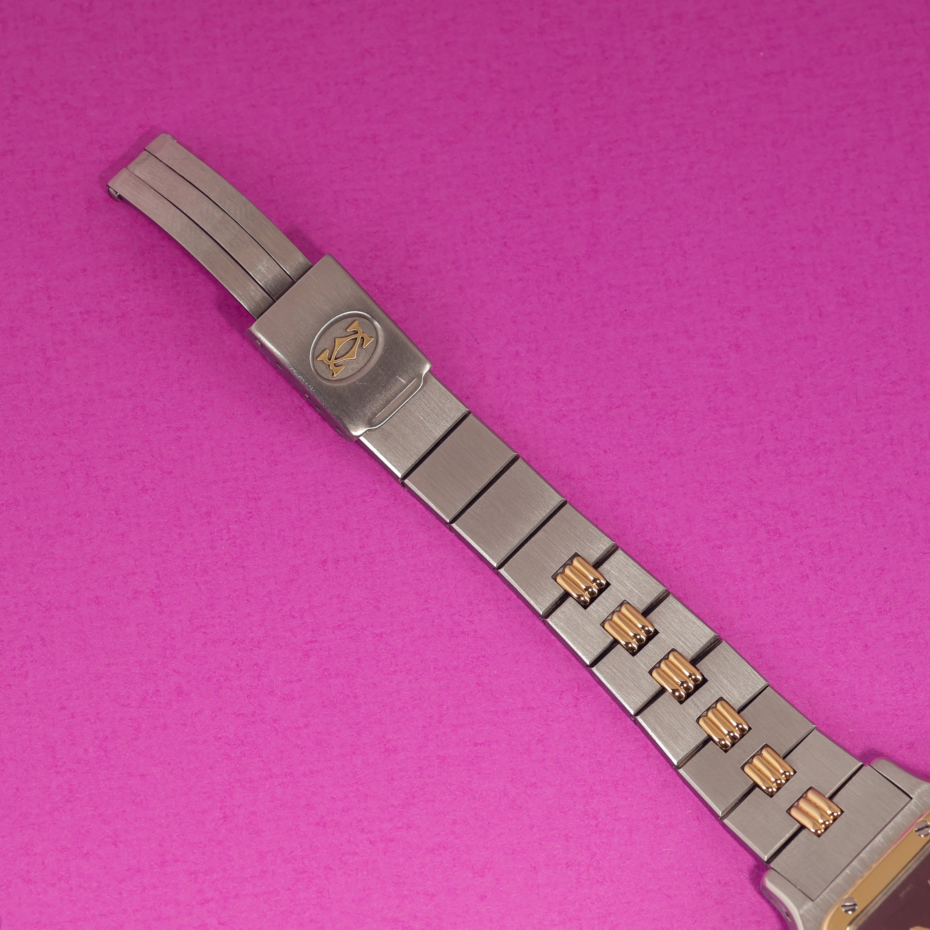 Cartier Santos Ref. 0902 Burgundy Dial Ladies