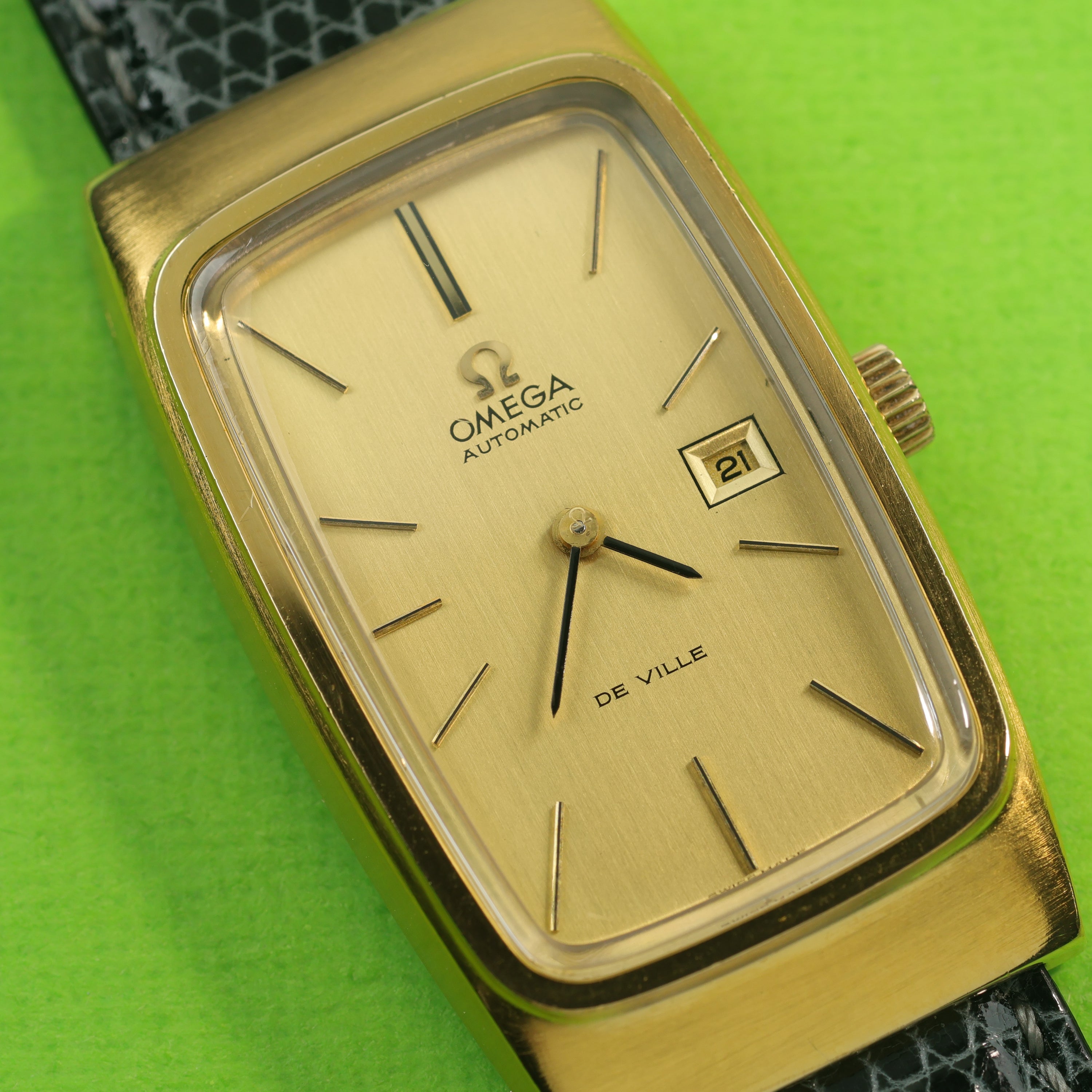Omega De Ville Ref. 156.0001 Gold Plated With Original Papers