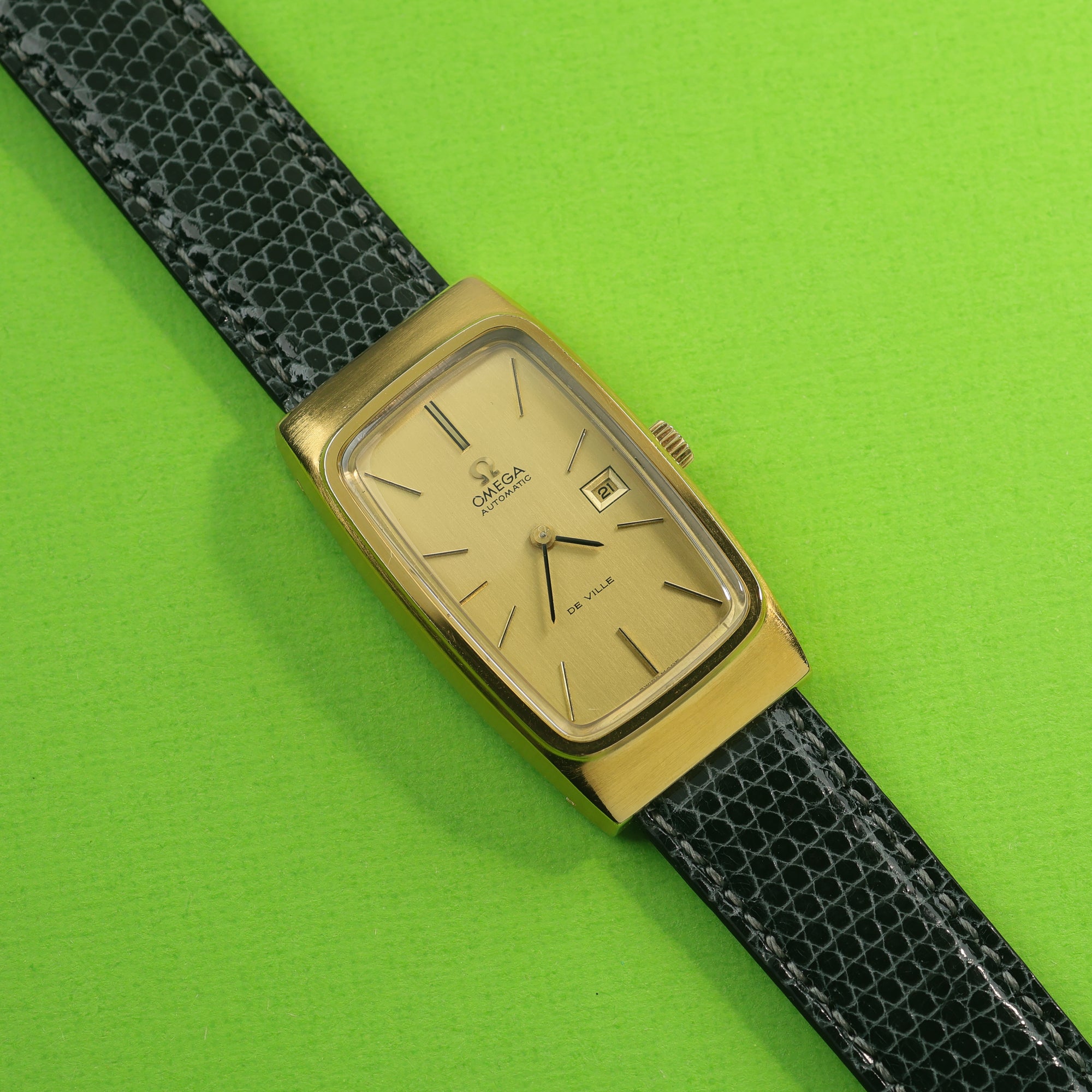 Omega De Ville Ref. 156.0001 Gold Plated With Original Papers