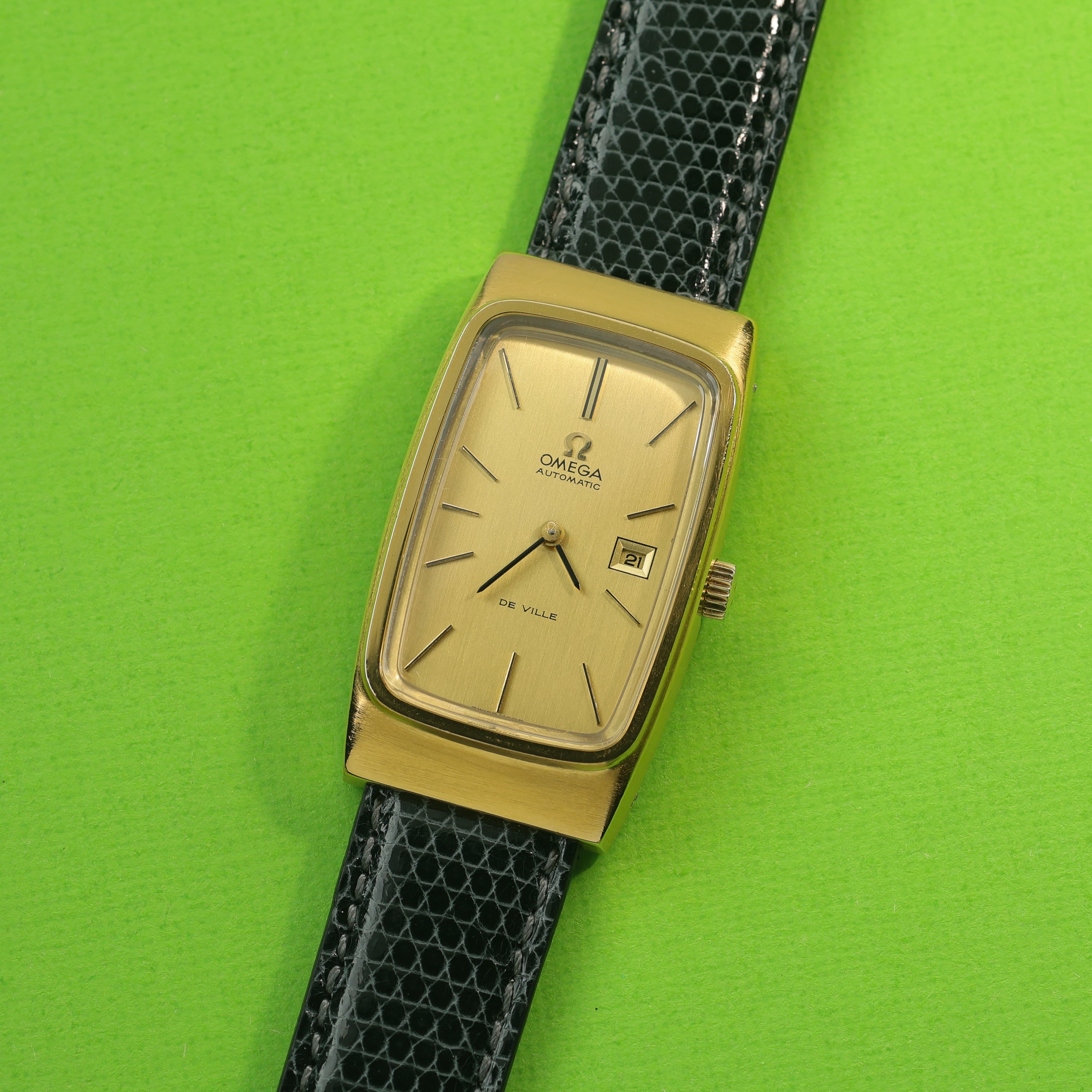 Omega De Ville Ref. 156.0001 Gold Plated With Original Papers