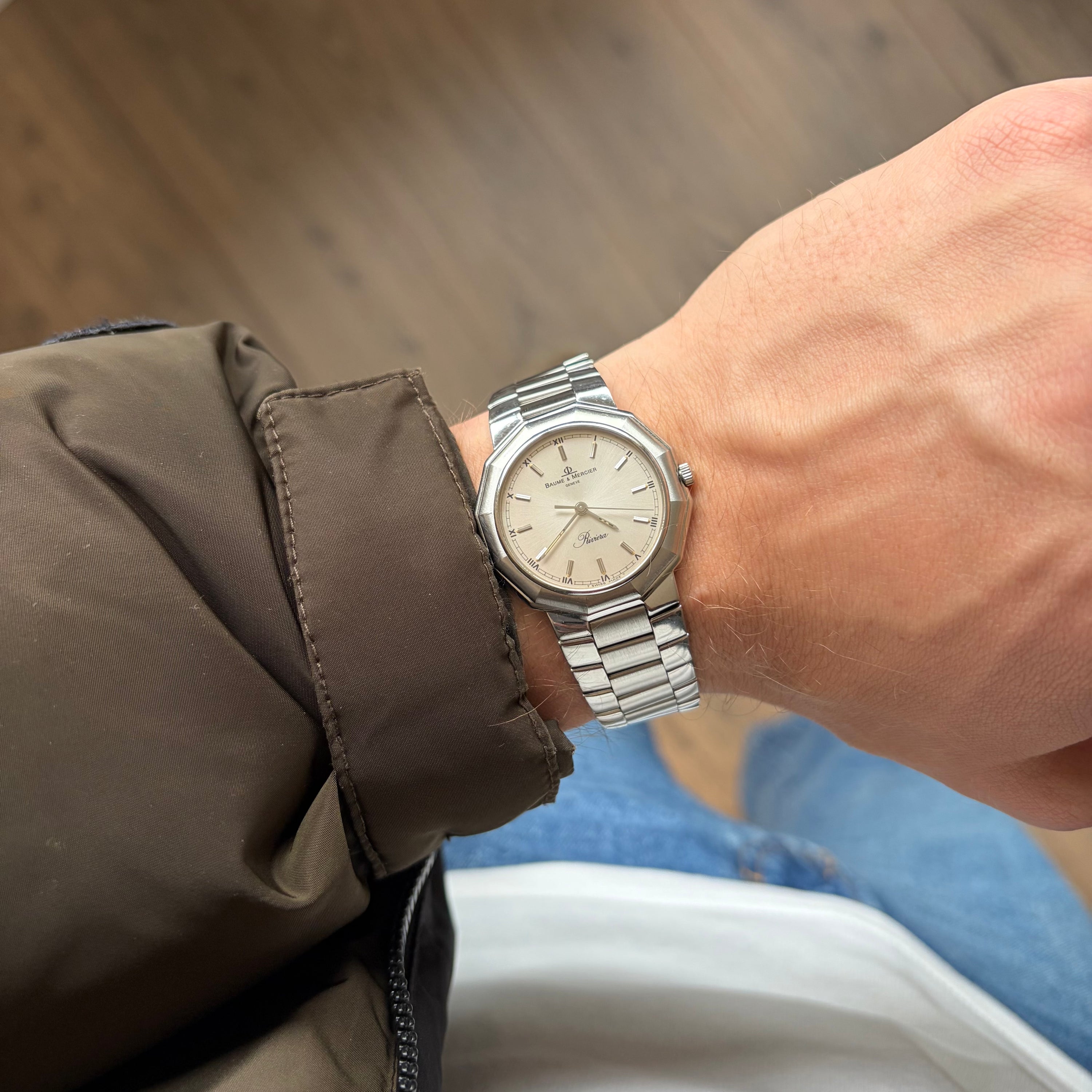 Baume & Mercier Riviera Ref. 5131 No-Date Silver Dial