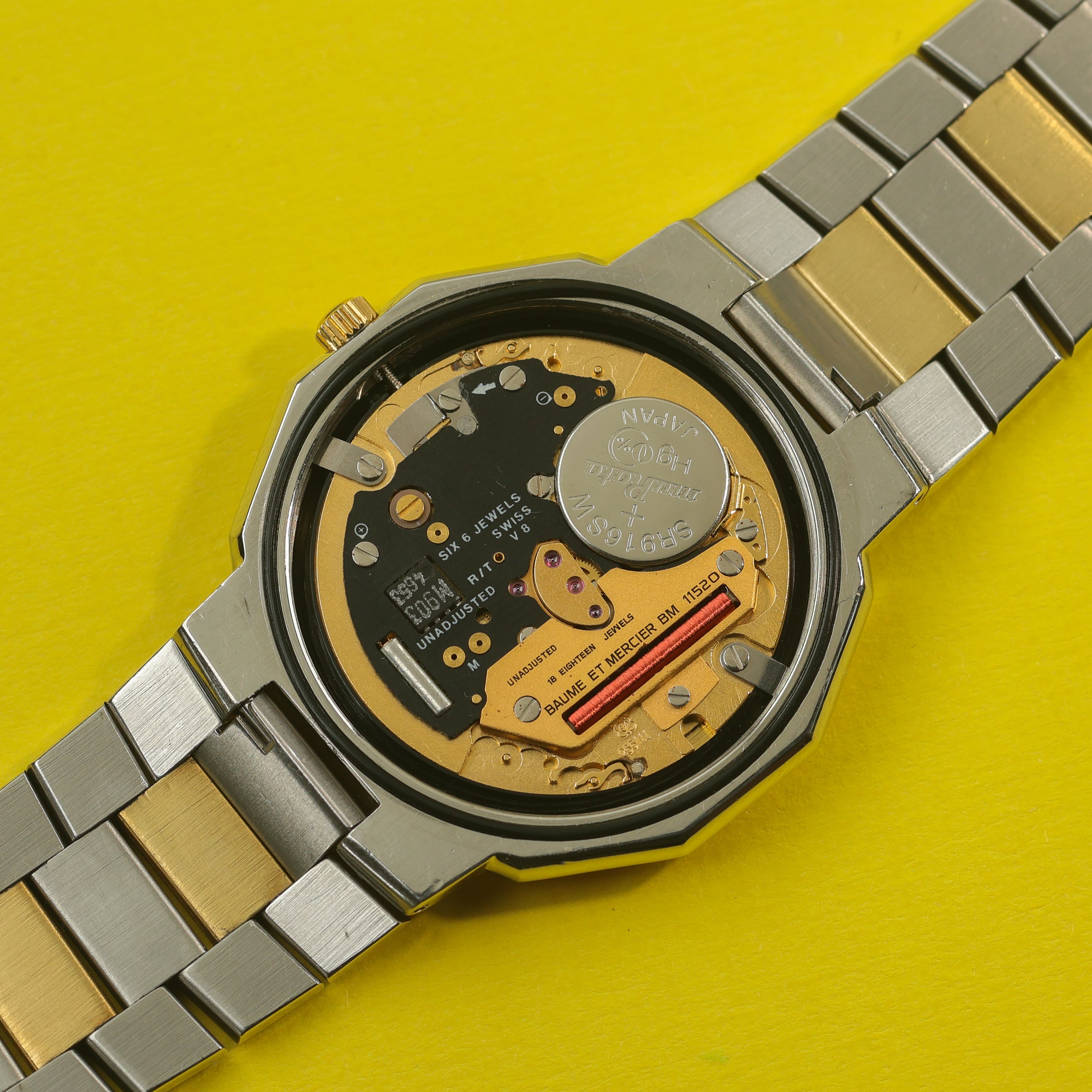 Baume & Mercier Riviera Ref. 6131.038 Steel Gold Triple Date Moonphase