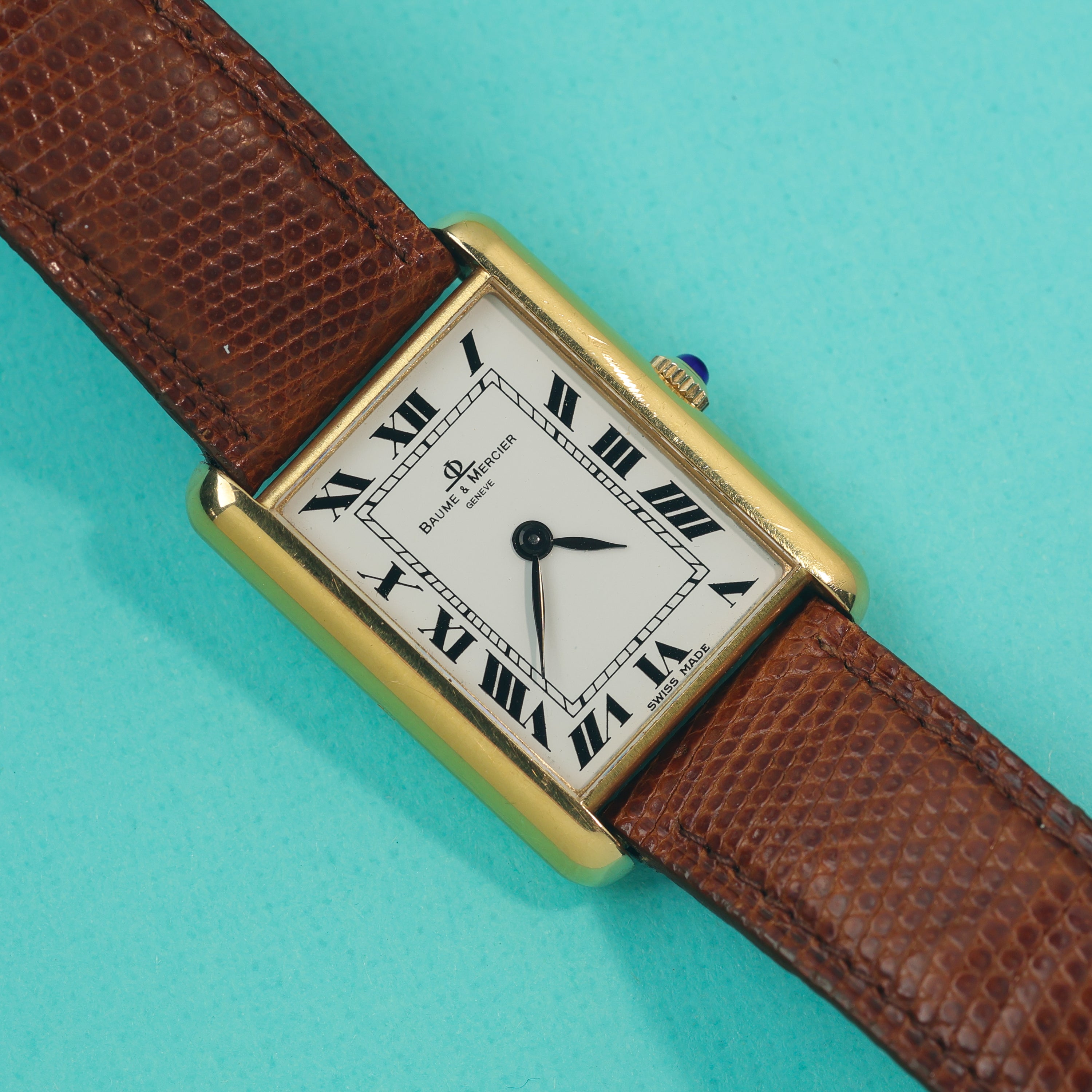 Baume & Mercier Tank Style Ref. 37077 18K Yellow Gold