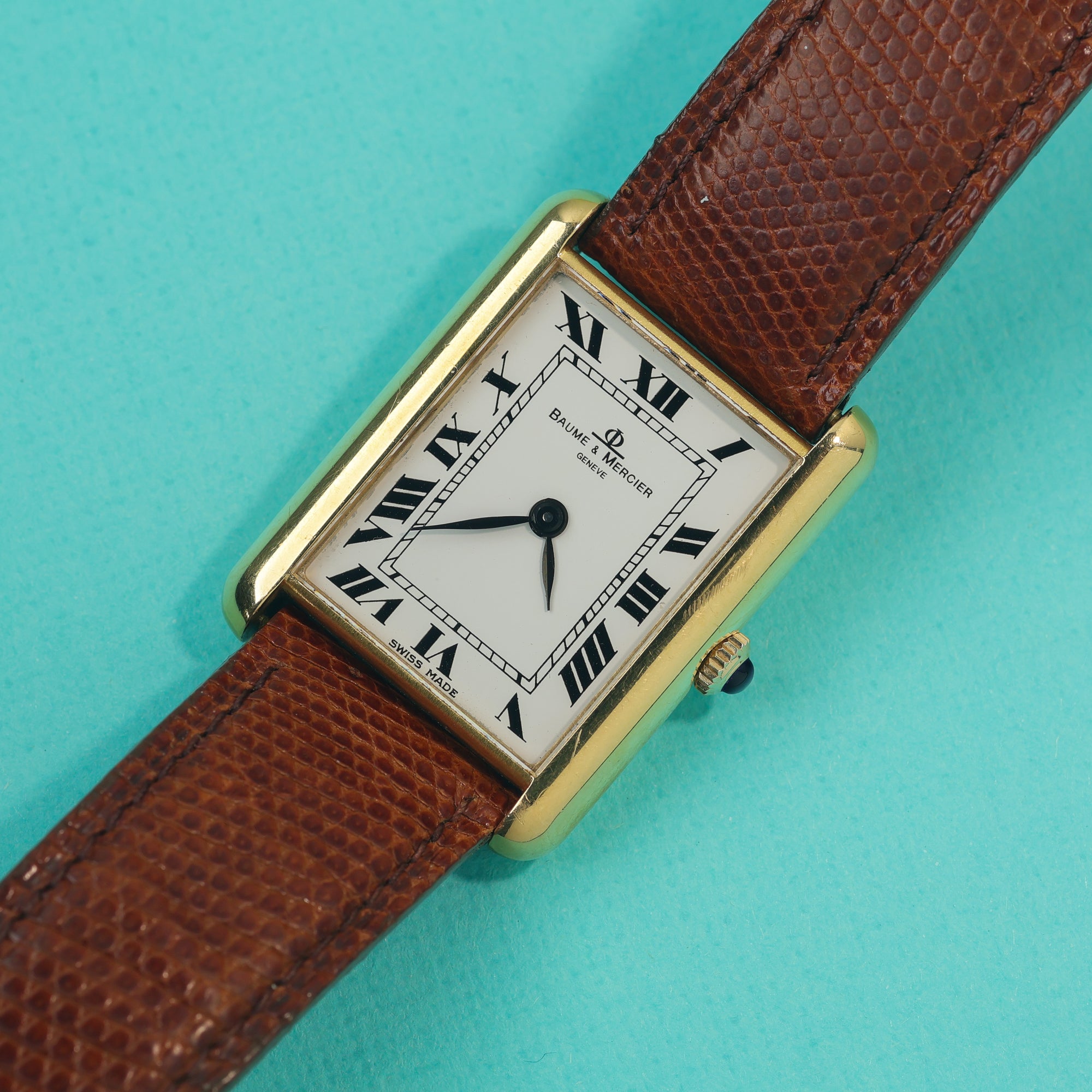 Baume & Mercier Tank Style Ref. 37077 18K Yellow Gold
