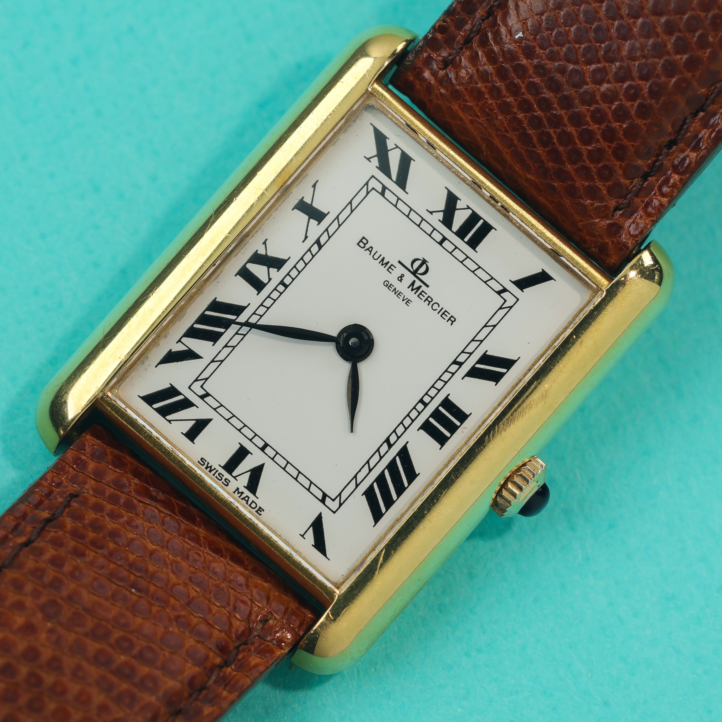 Baume & Mercier Tank Style Ref. 37077 18K Yellow Gold