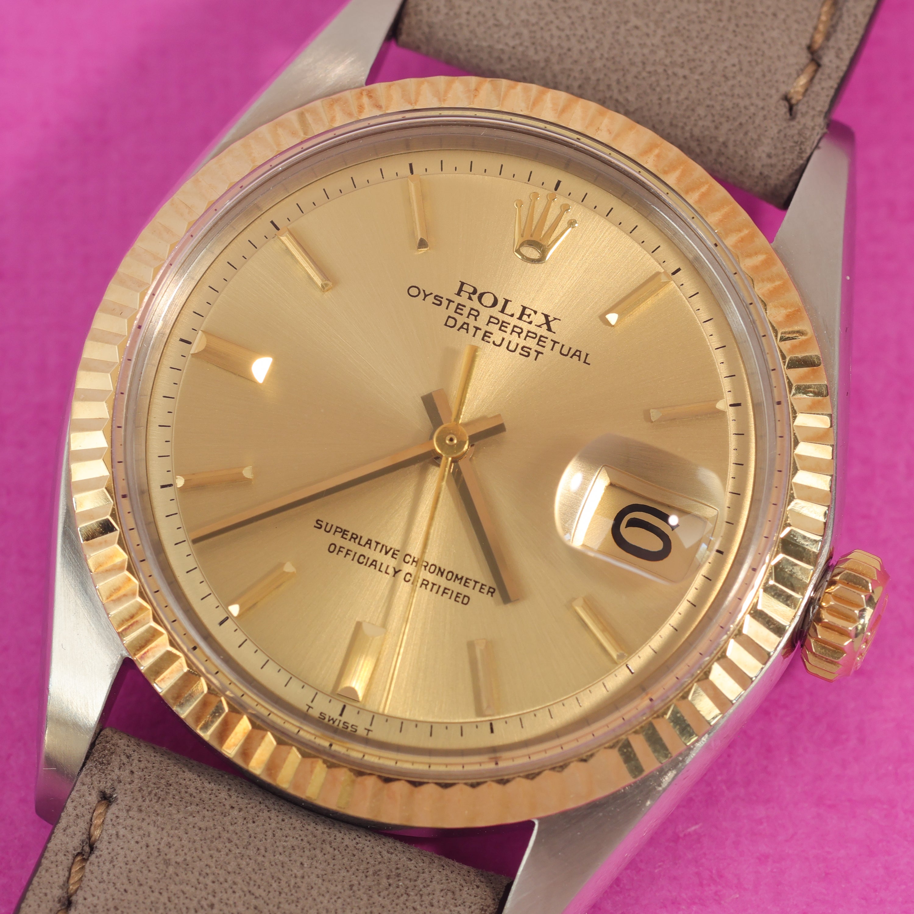 Rolex Datejust Ref. 1601/3 Steel and Gold No-Lume