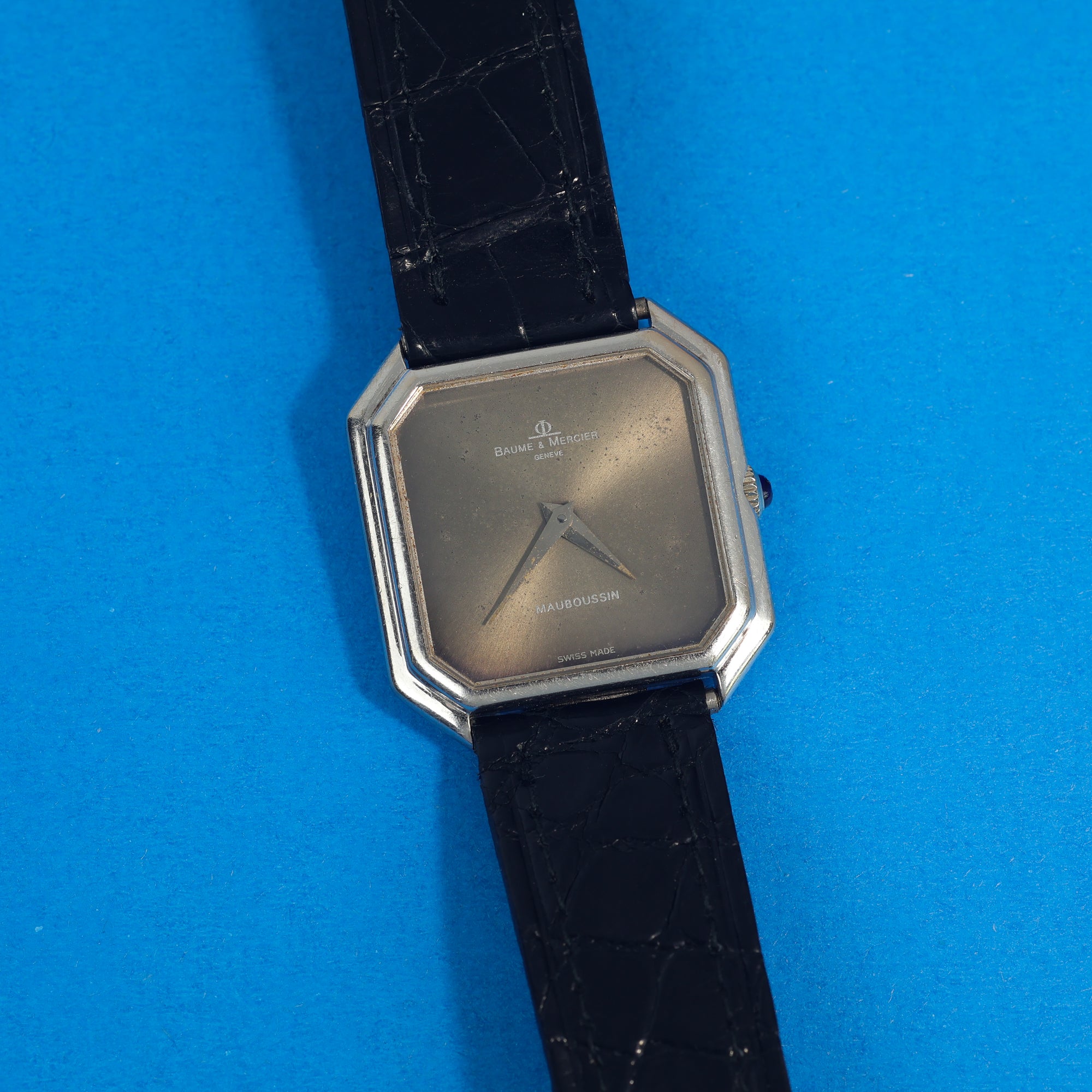 Baume & Mercier Ref. 38260 White Gold Grey 'Mauboussin' Dial