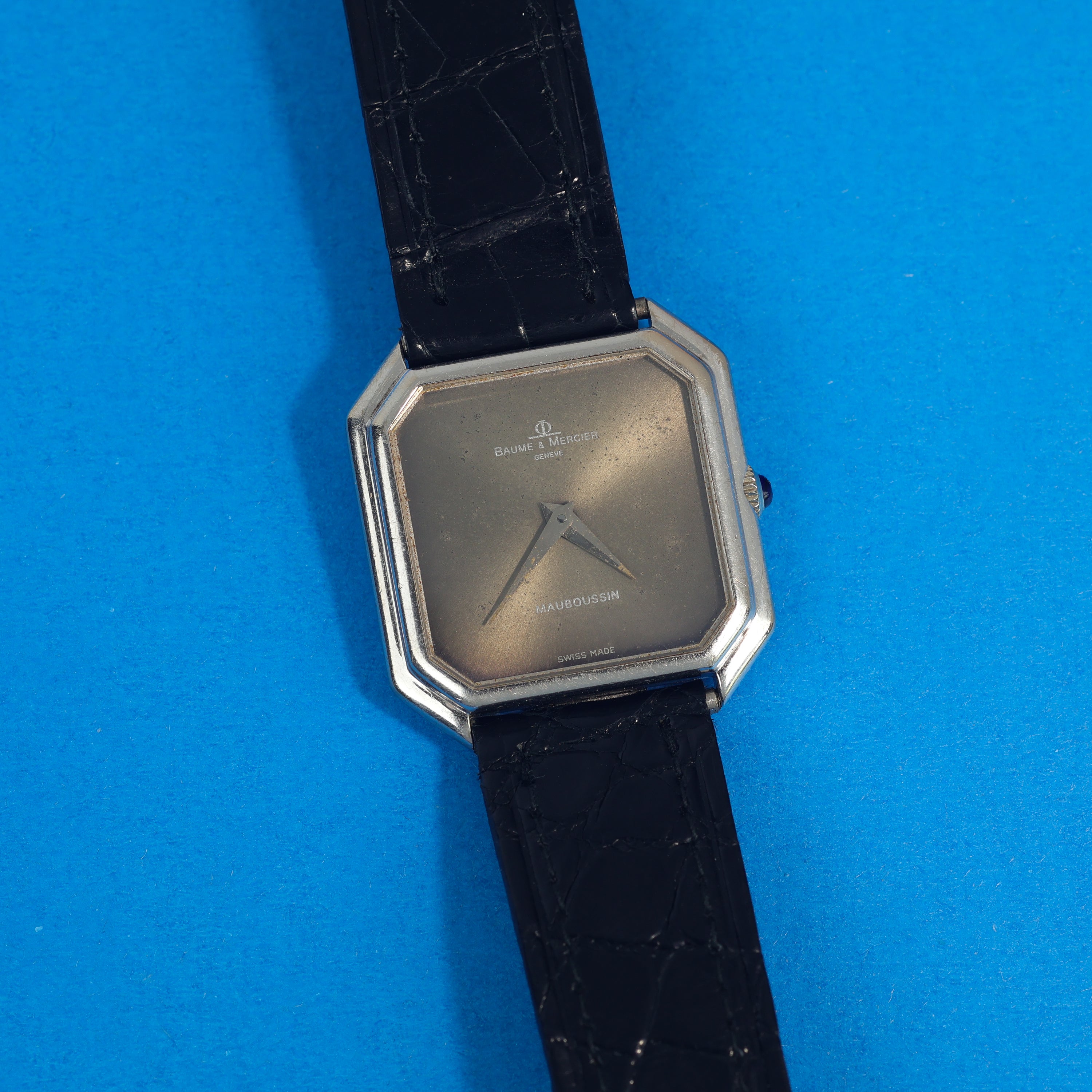 Baume & Mercier Ref. 38260 White Gold Grey 'Mauboussin' Dial