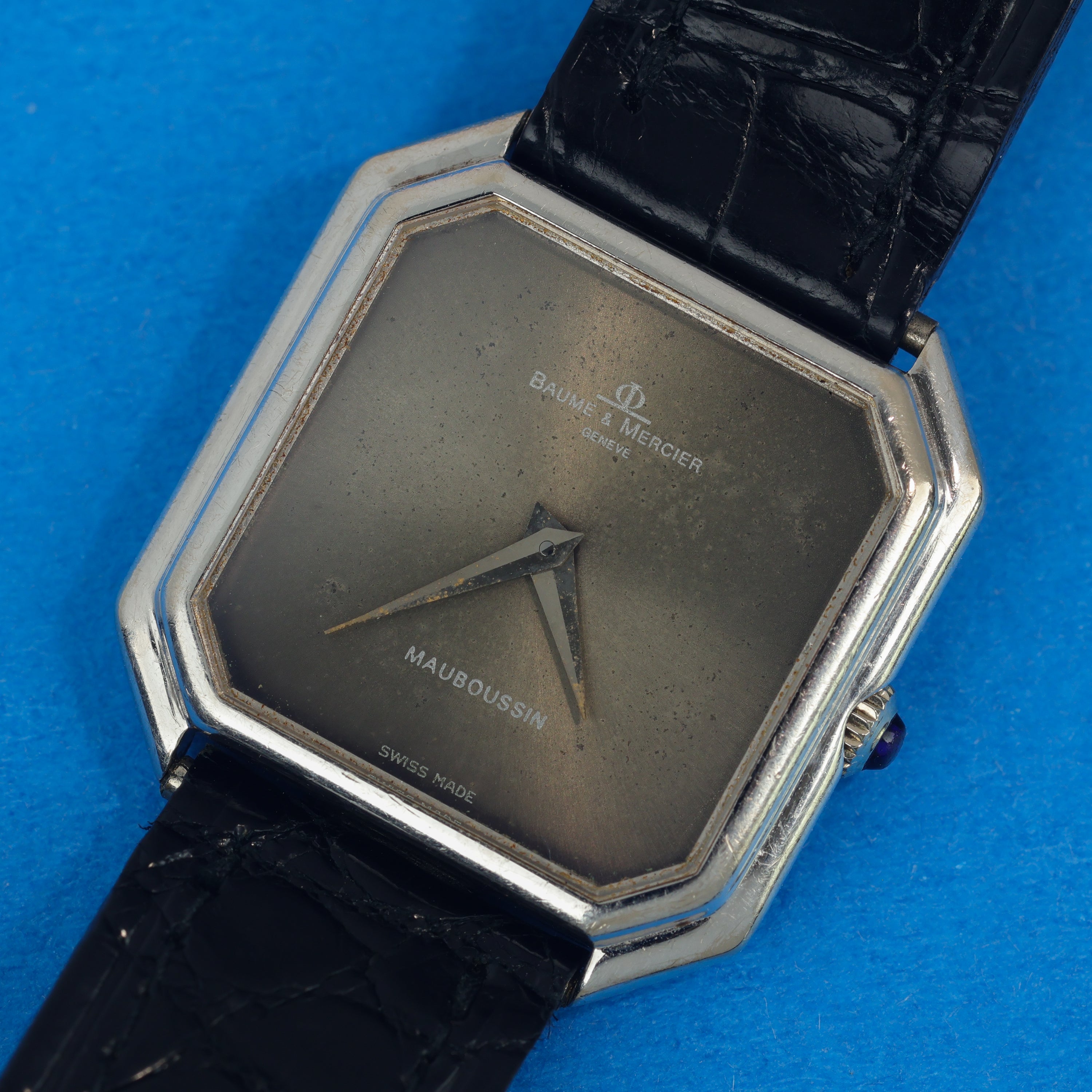 Baume & Mercier Ref. 38260 White Gold Grey 'Mauboussin' Dial