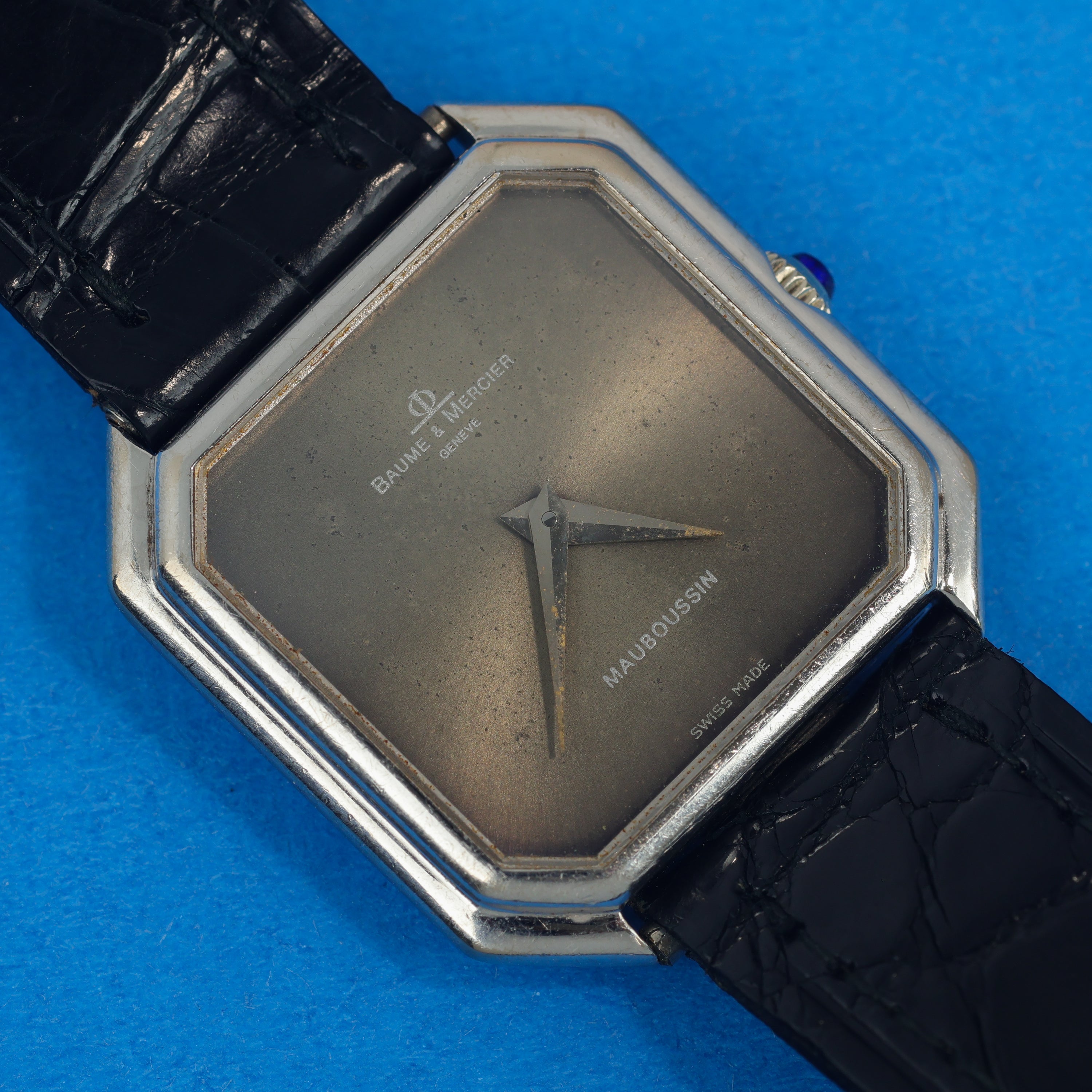 Baume & Mercier Ref. 38260 White Gold Grey 'Mauboussin' Dial