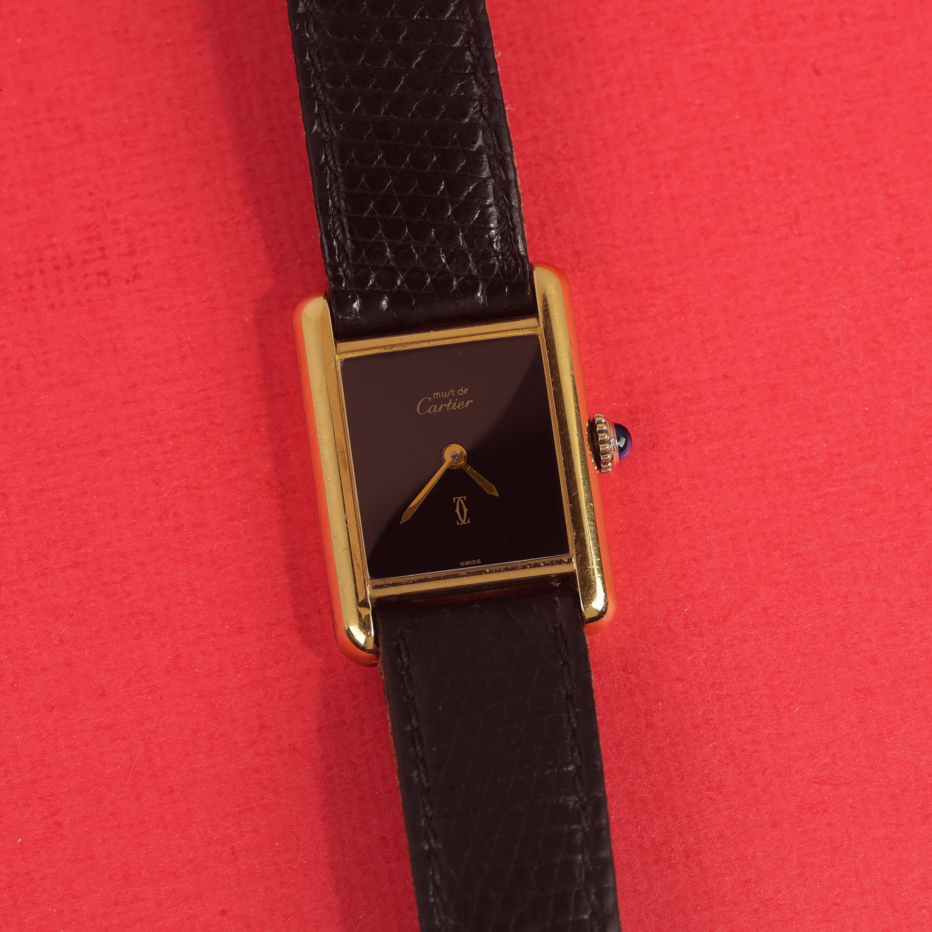 Cartier Tank Must Small Black Dial
