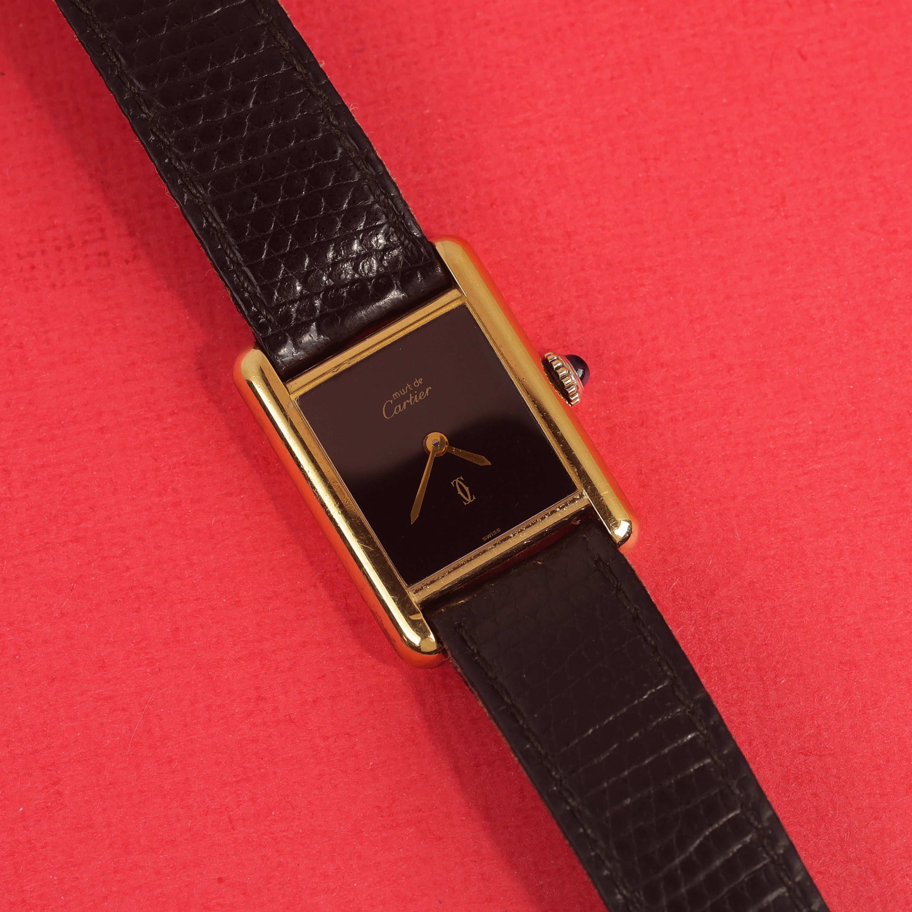 Cartier Tank Must Small Black Dial
