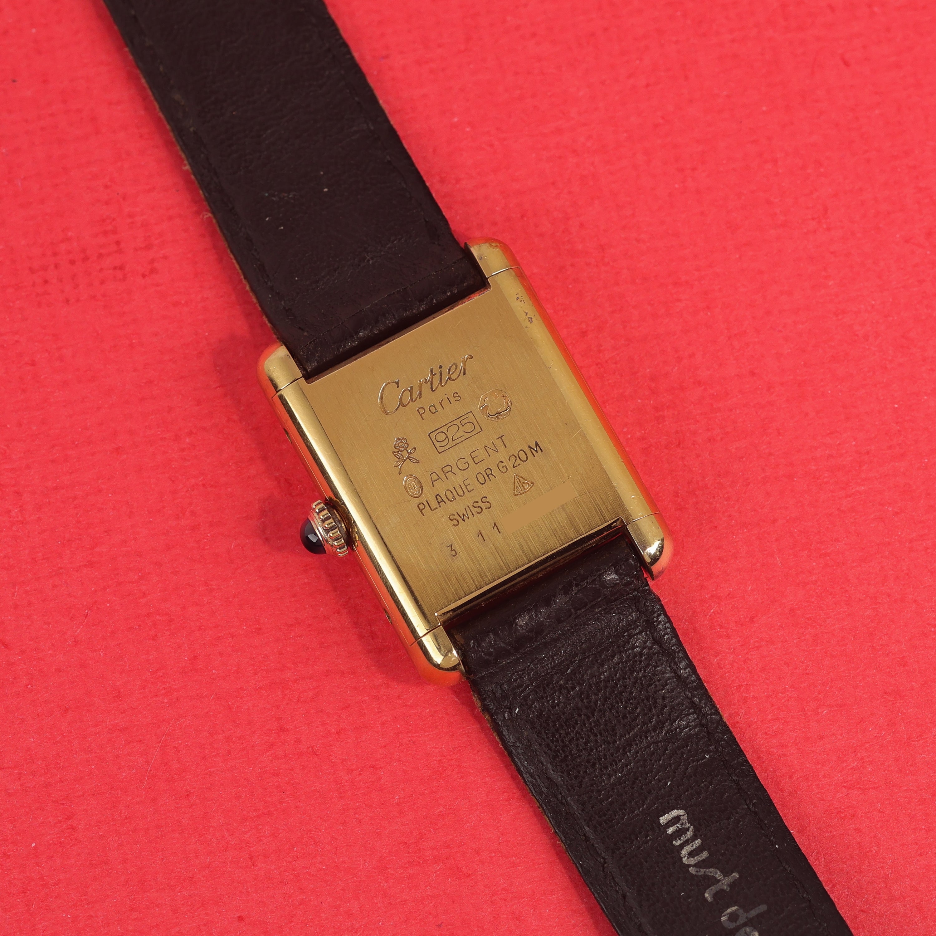 Cartier Tank Must Small Black Dial