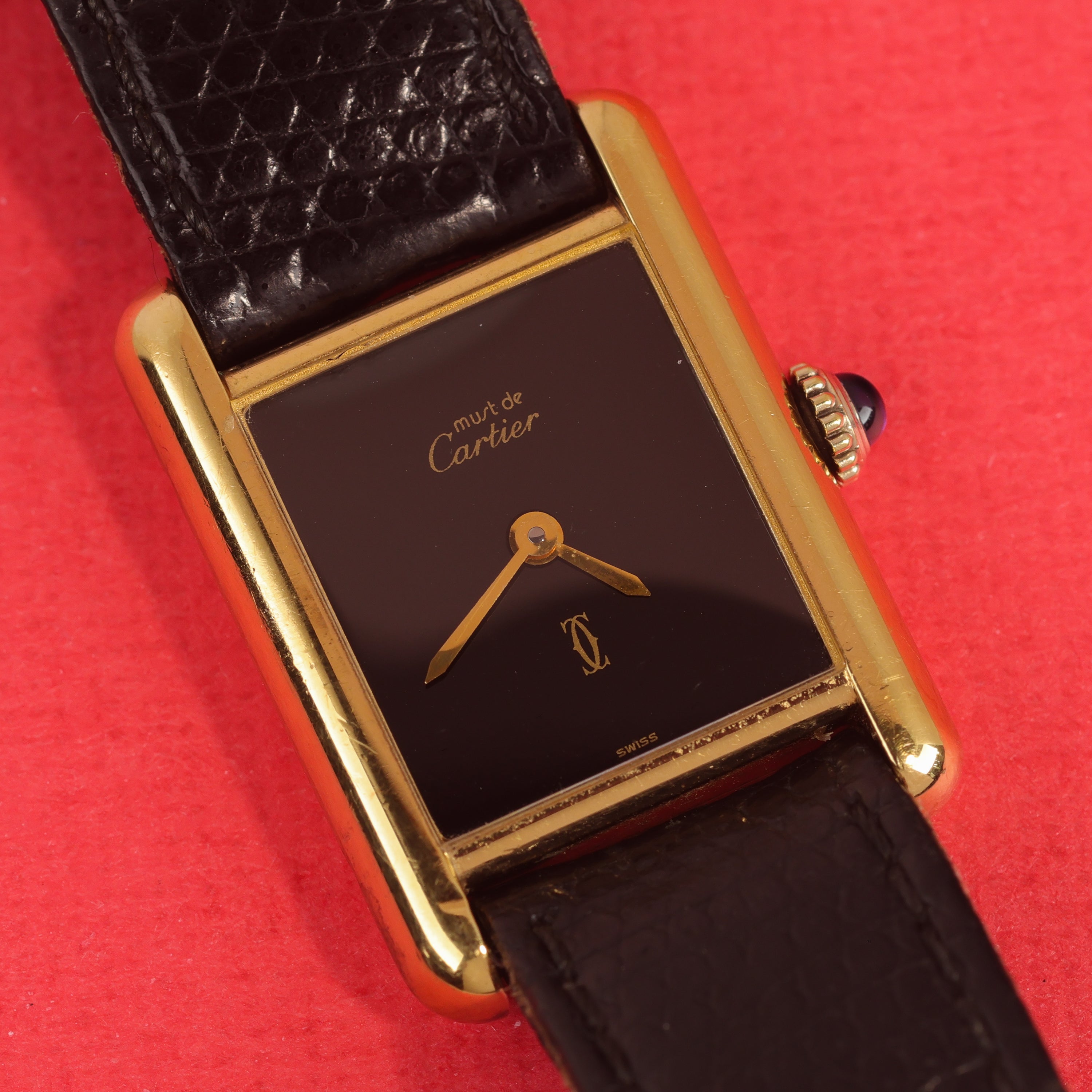 Cartier Tank Must Small Black Dial