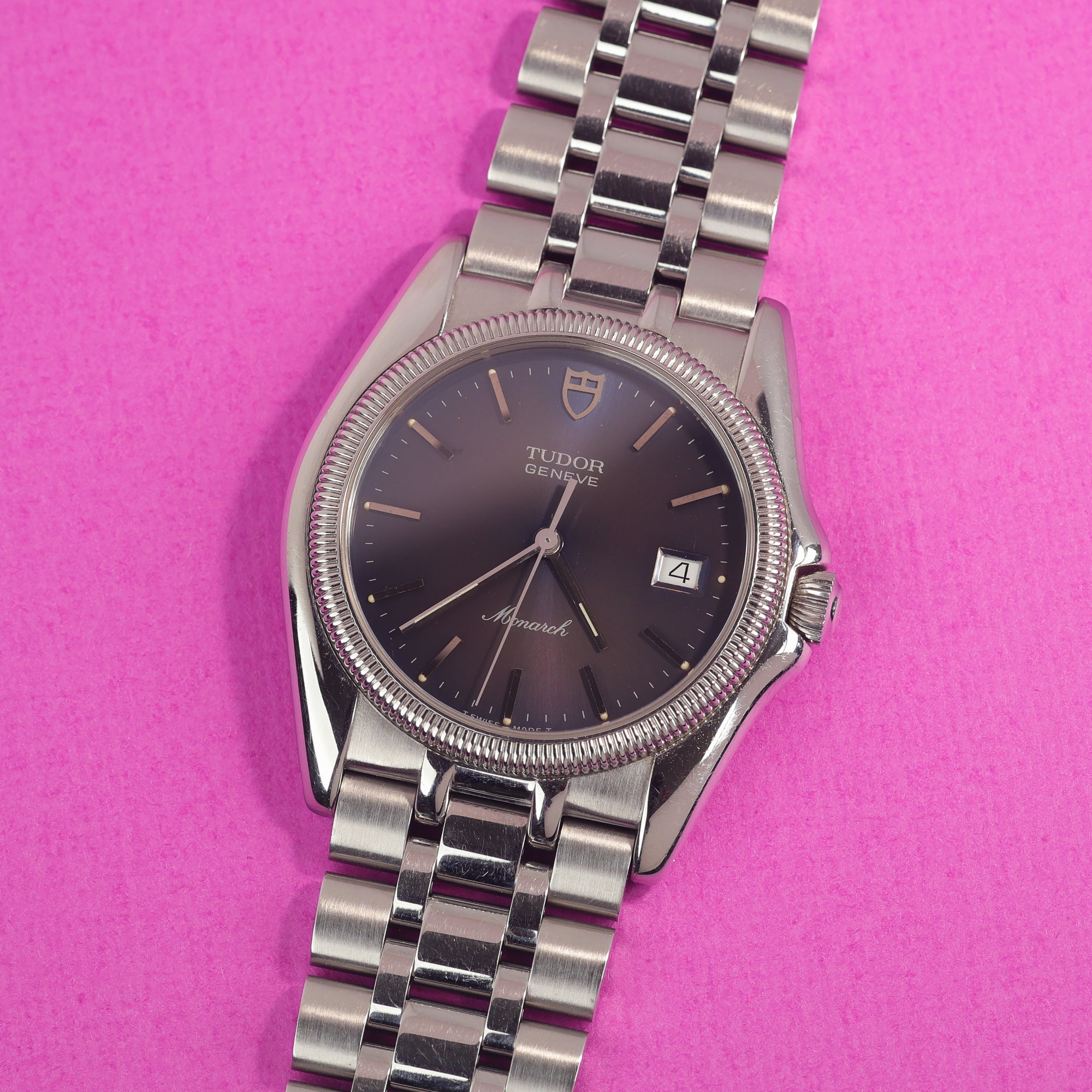 Tudor Monarch Ref. 15630 Purplish Blue Patina Dial