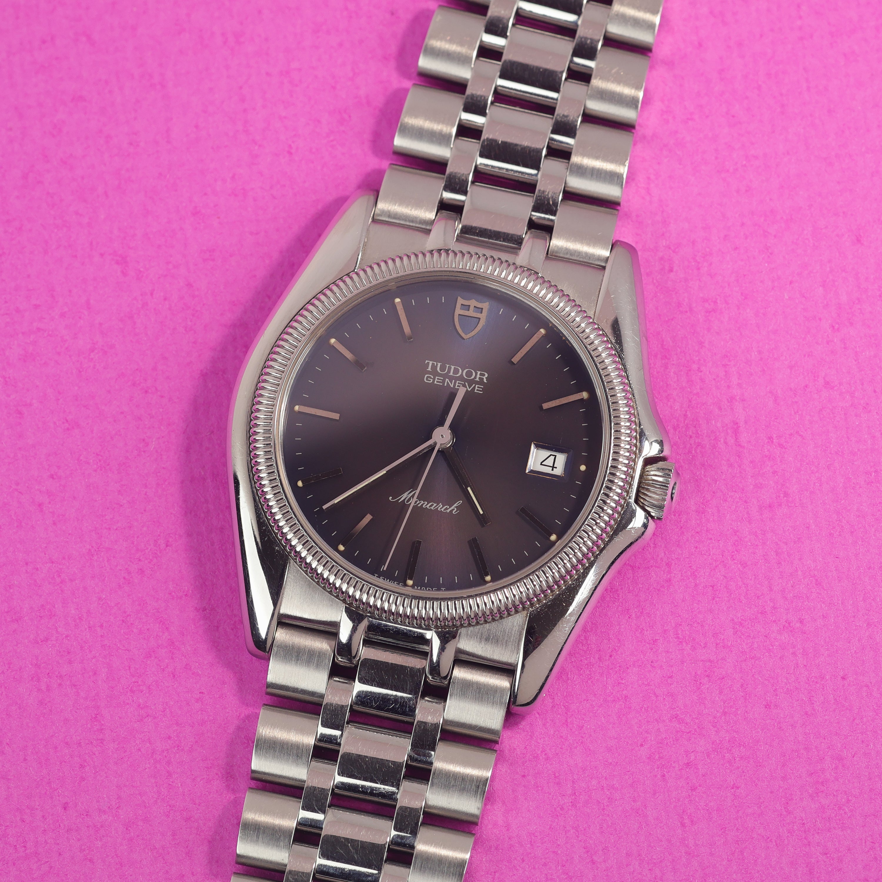 Tudor Monarch Ref. 15630 Purplish Blue Patina Dial