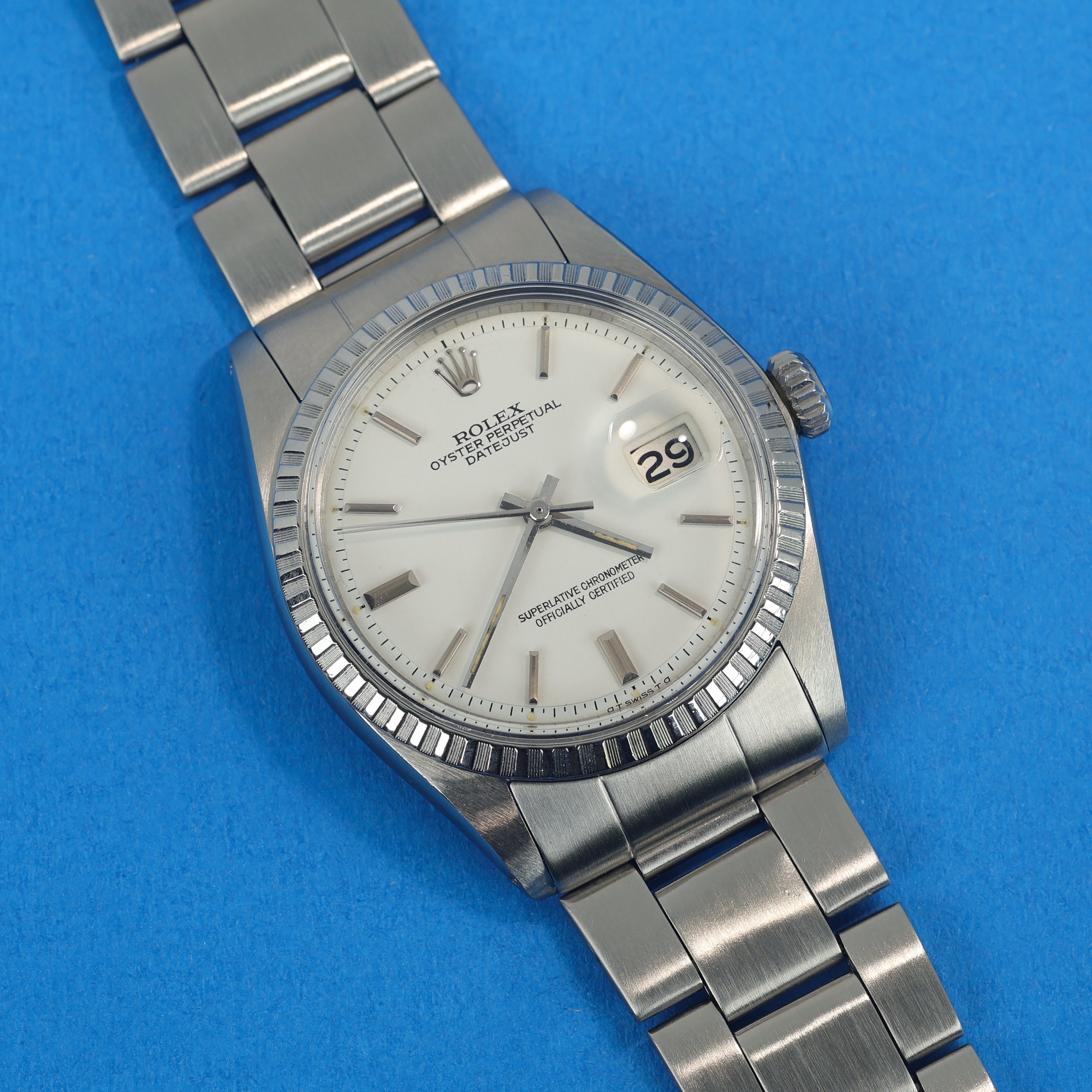Rolex Datejust Ref. 1603 Matte White Dial