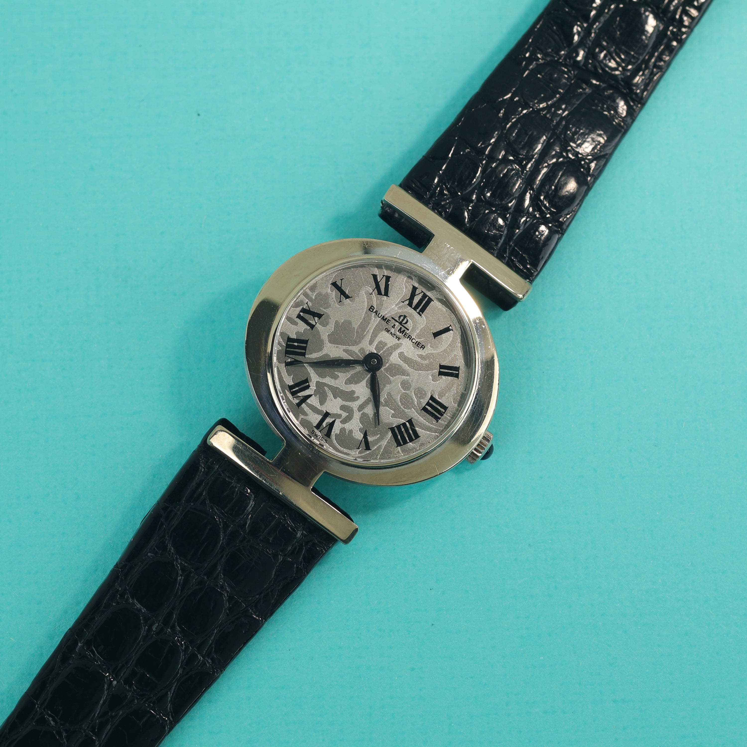 Baume & Mercier Ref 36618-2 18K White Gold 'Art' Textured Dial