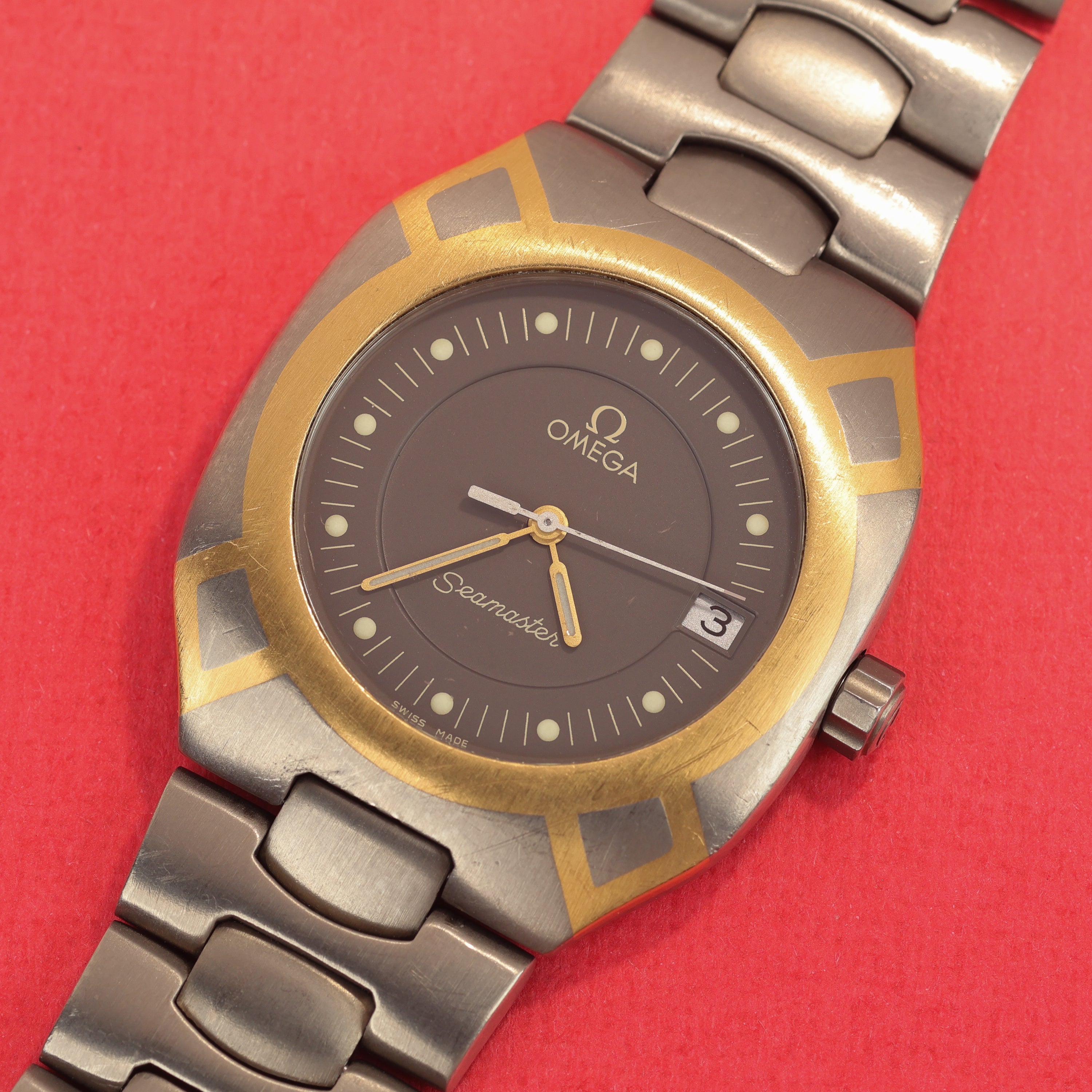 Omega Seamaster Polaris Ref. 3960.981 Gold Titanium Original Papers